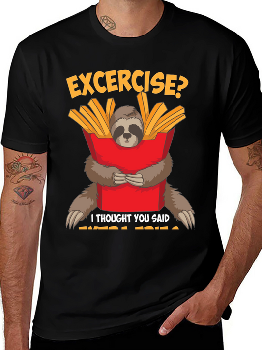 Sloth Extra Fries Graphic Tee