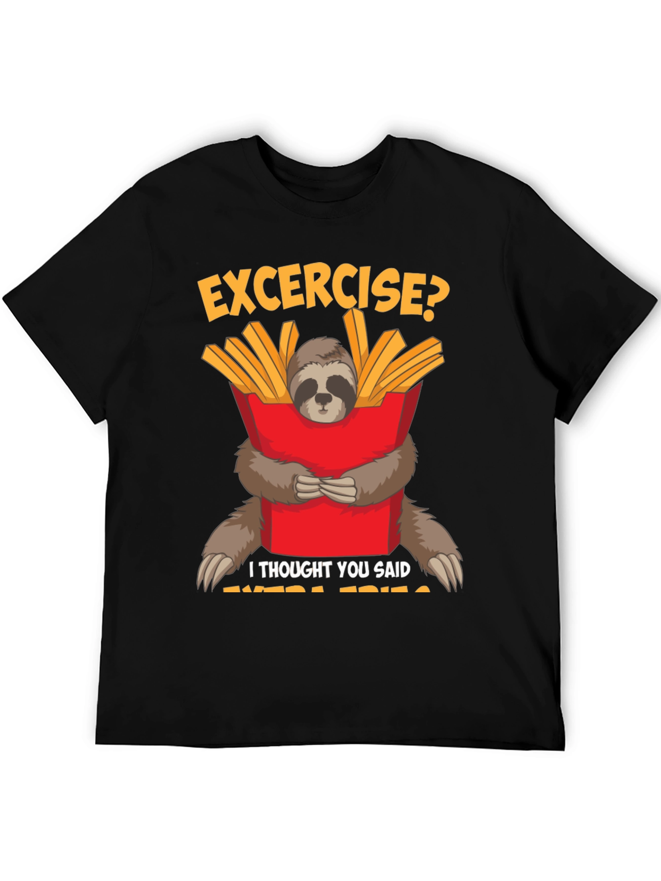 Sloth Extra Fries Graphic Tee