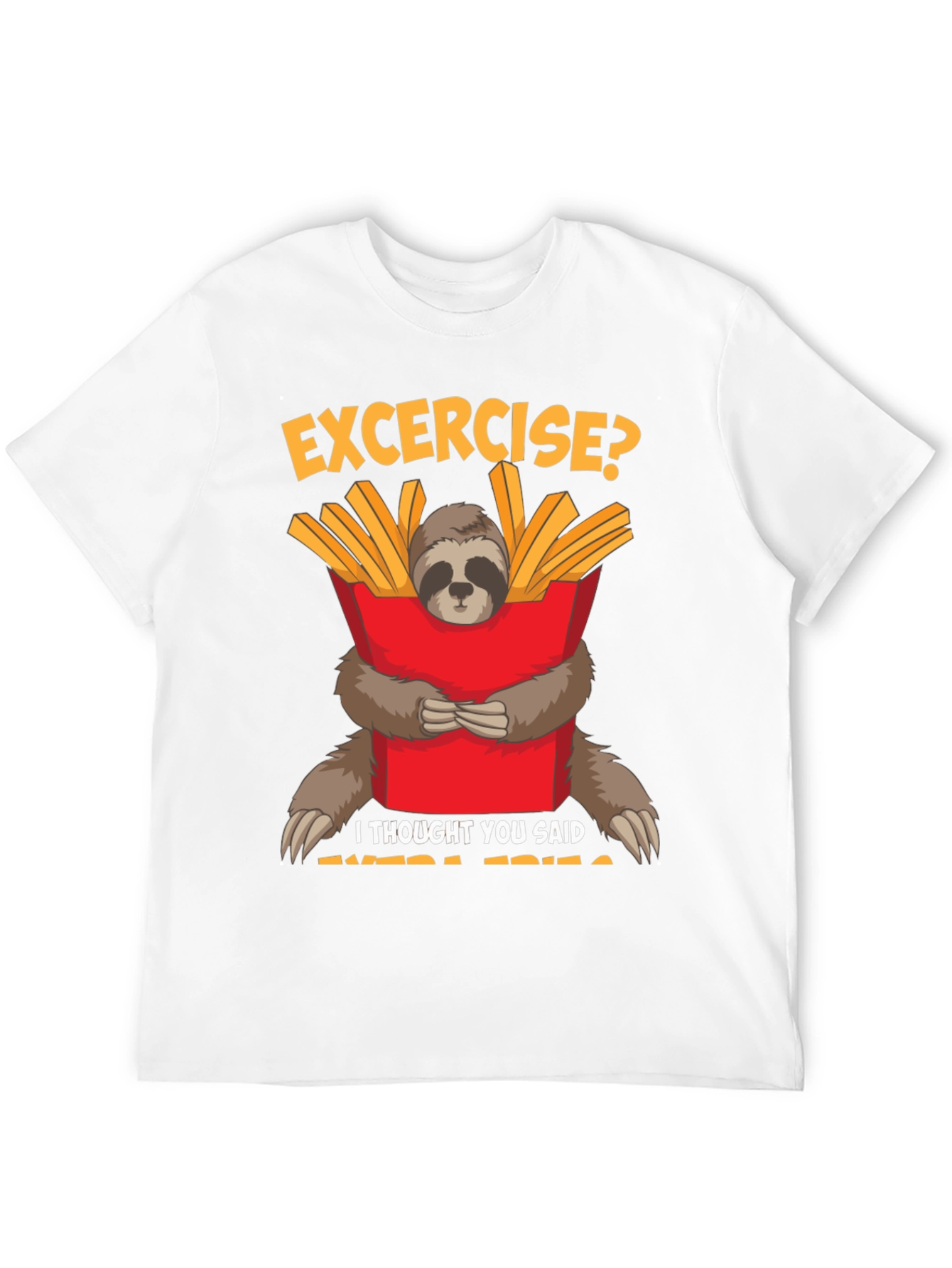 Sloth Extra Fries Graphic Tee