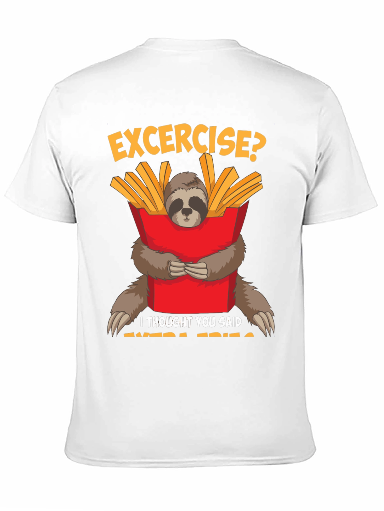 Sloth Extra Fries Graphic Tee
