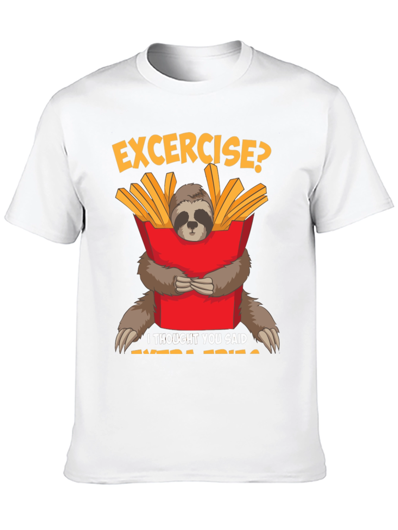 Sloth Extra Fries Graphic Tee