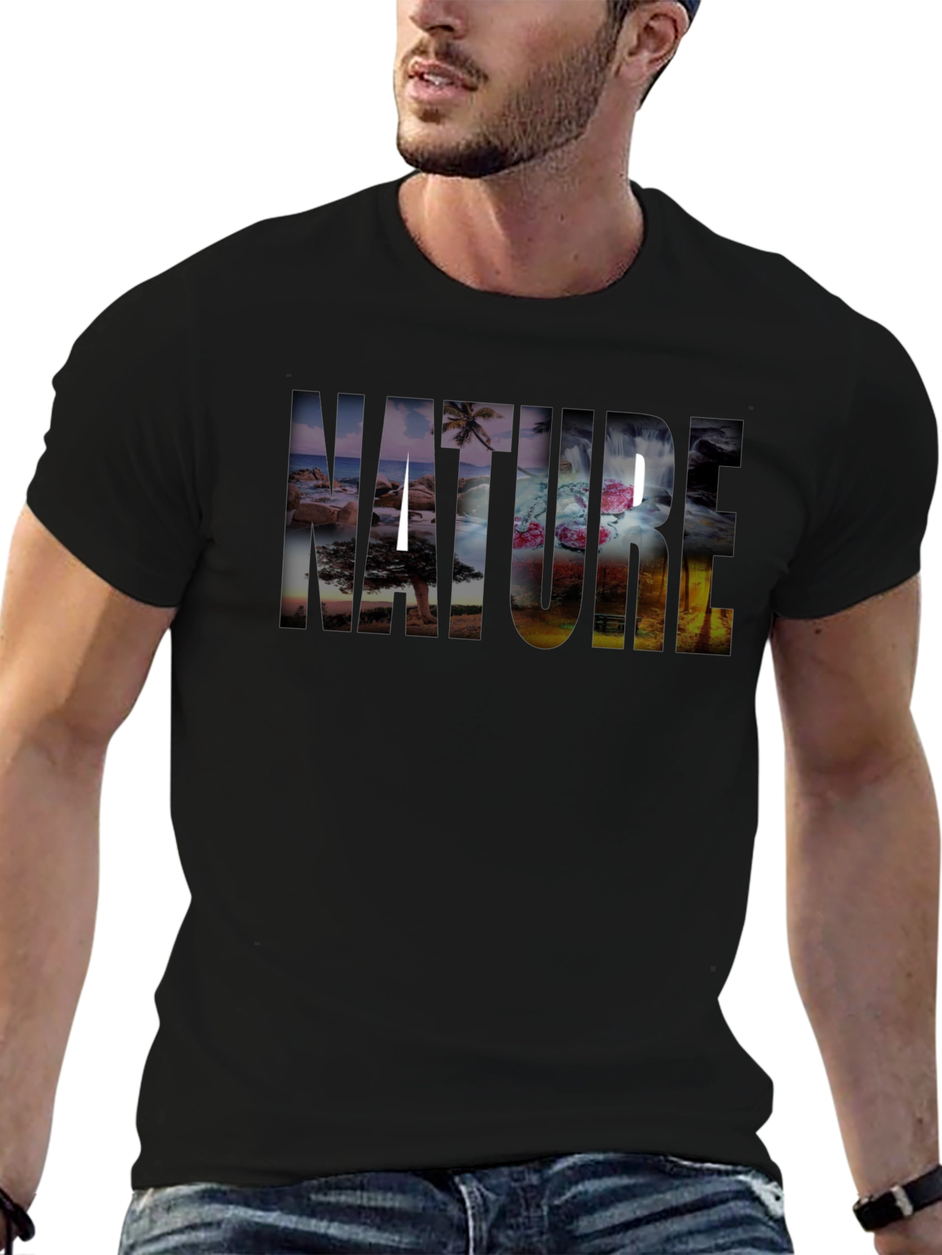 Nature T-Shirt - Black Graphic Tee