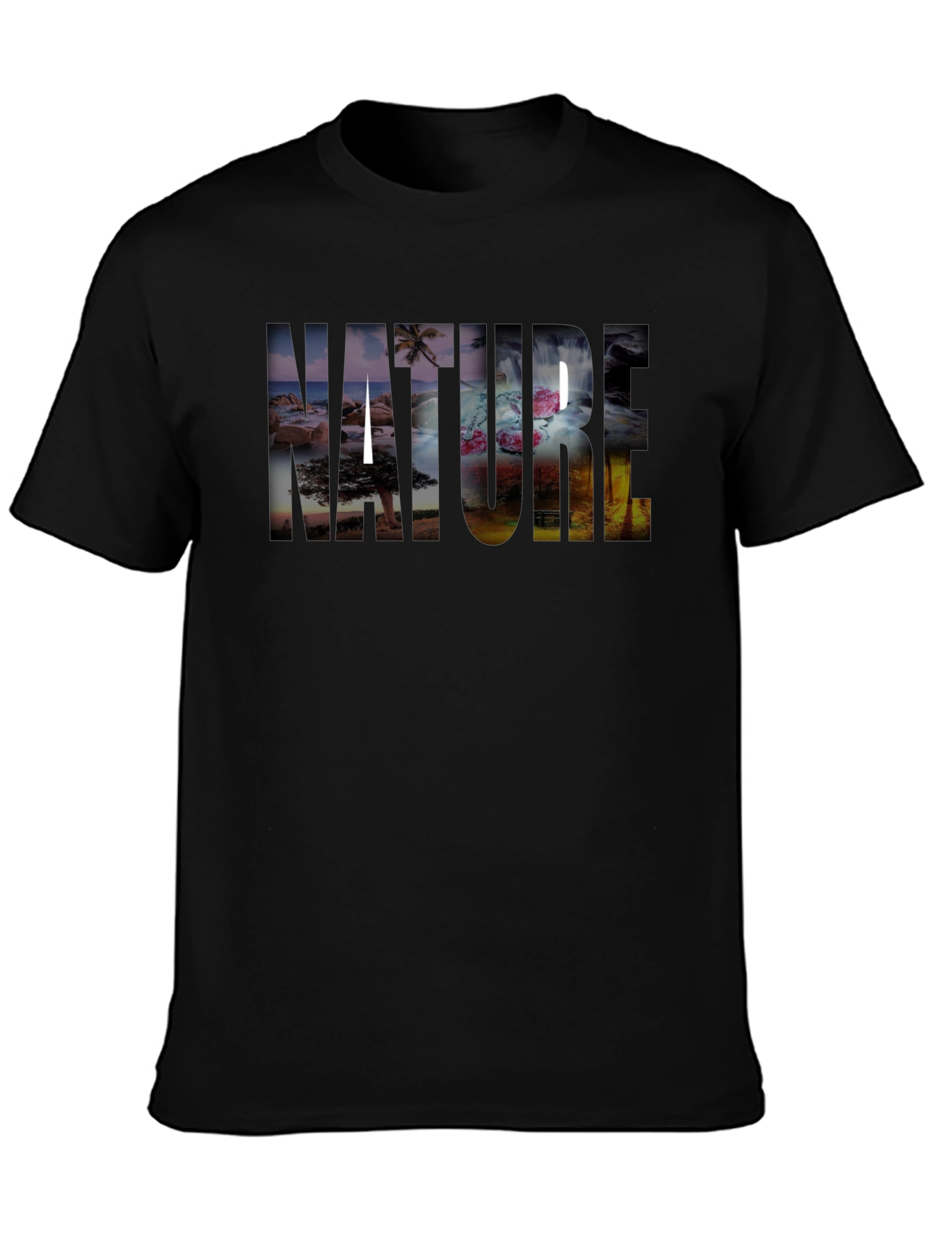 Nature T-Shirt - Black Graphic Tee