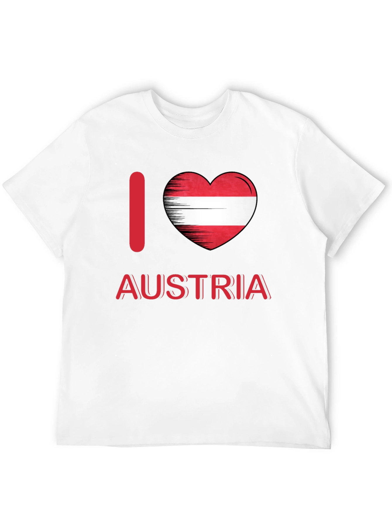 I Love Austria T-Shirt - Black Cotton Tee