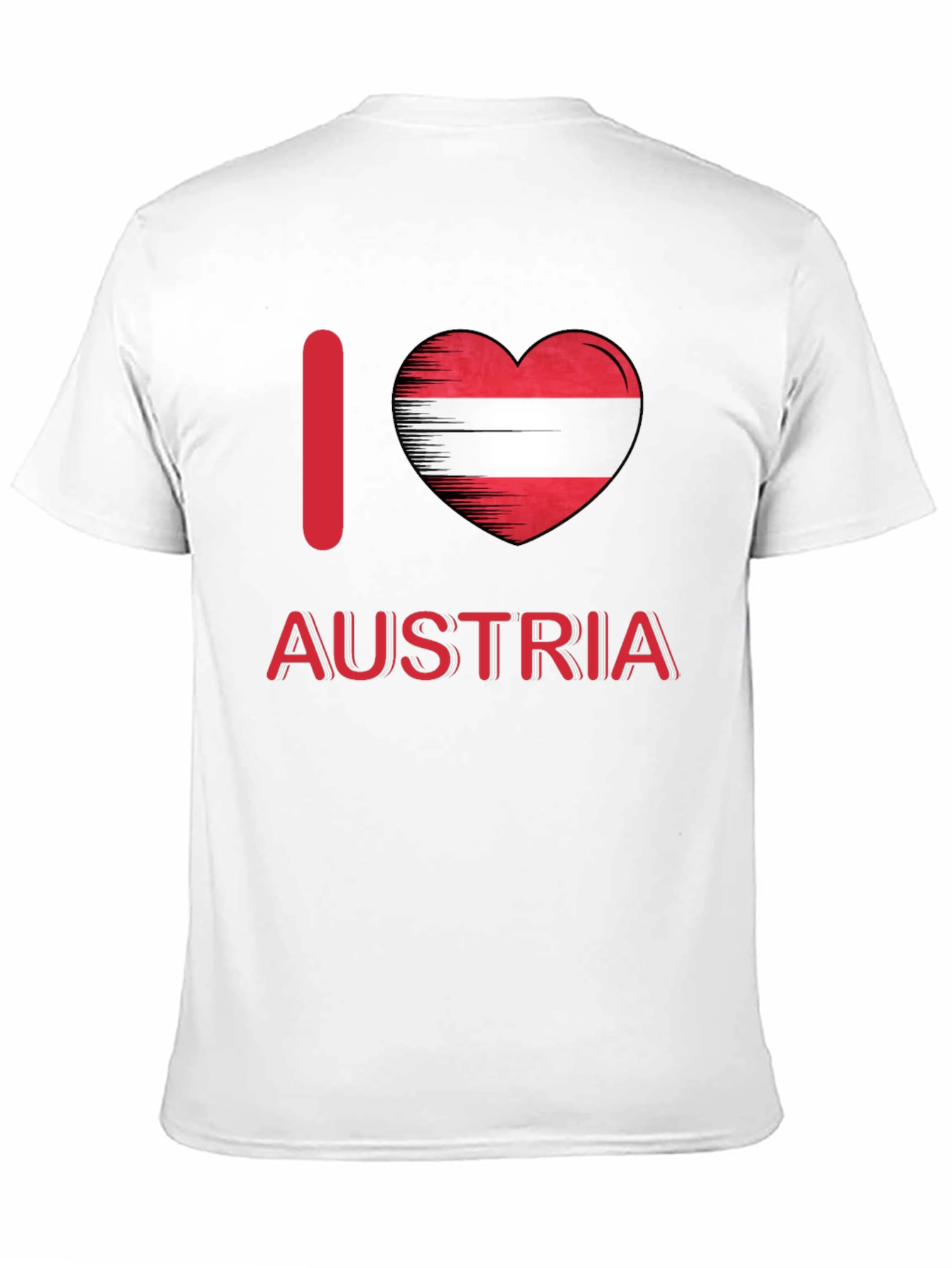 I Love Austria T-Shirt - Black Cotton Tee