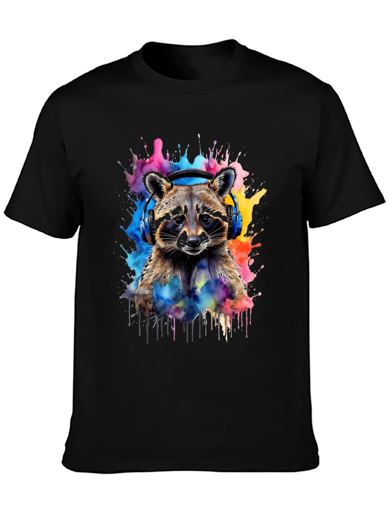 Raccoon Headphone T-Shirt