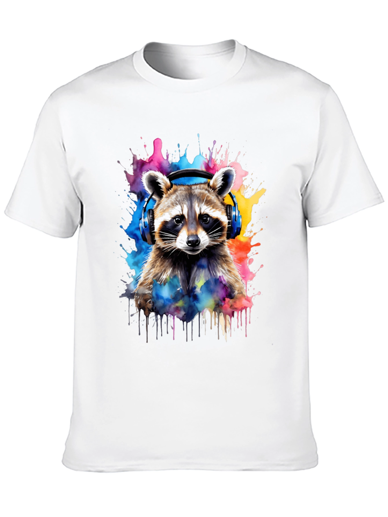 Raccoon Headphone T-Shirt