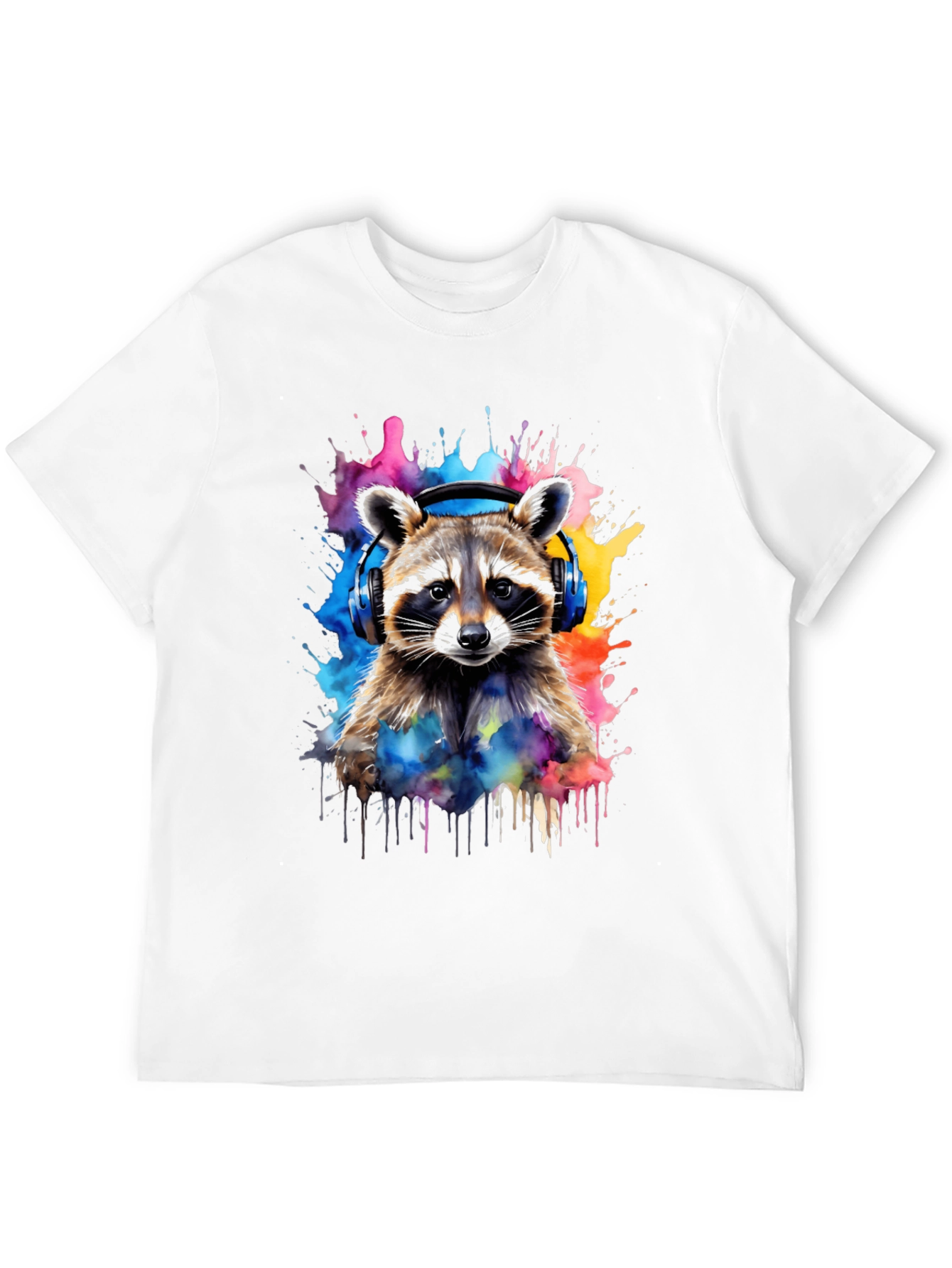 Raccoon Headphone T-Shirt