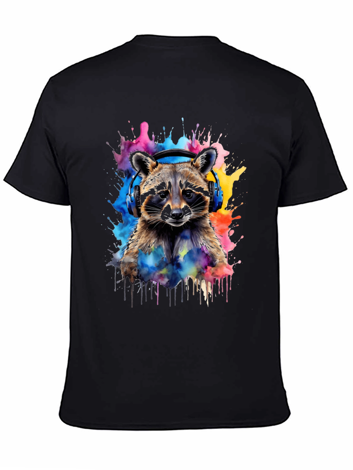 Raccoon Headphone T-Shirt