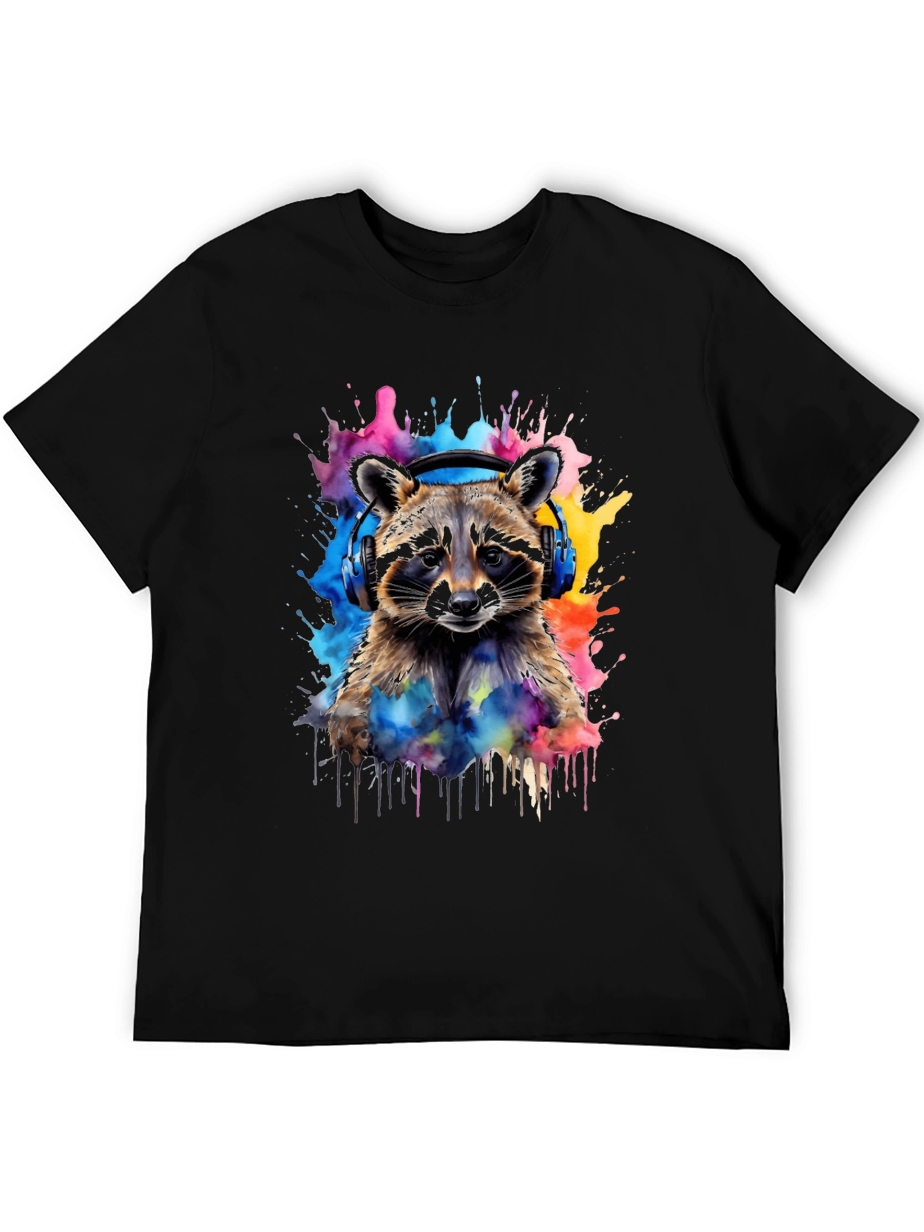 Raccoon Headphone T-Shirt