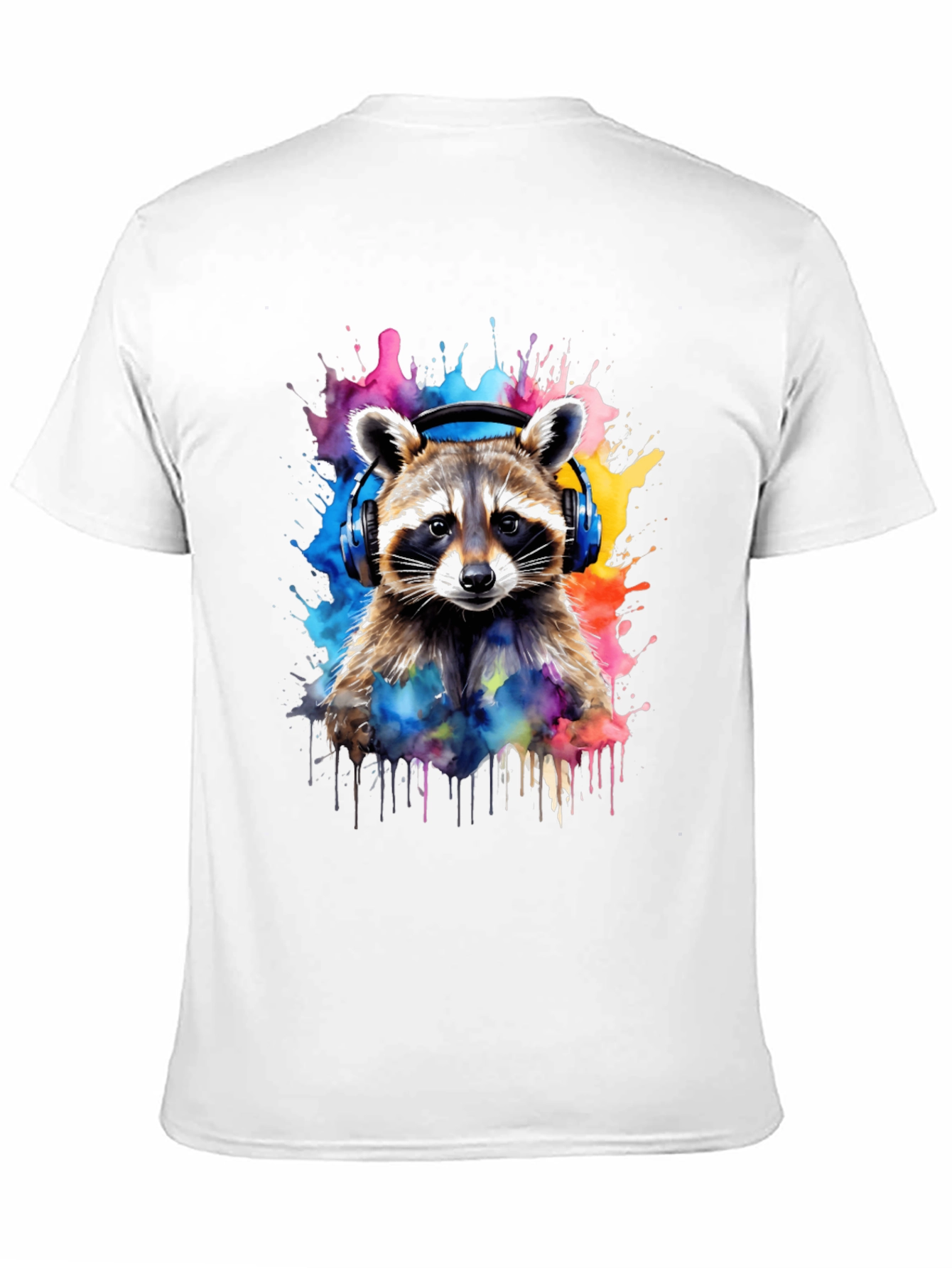 Raccoon Headphone T-Shirt