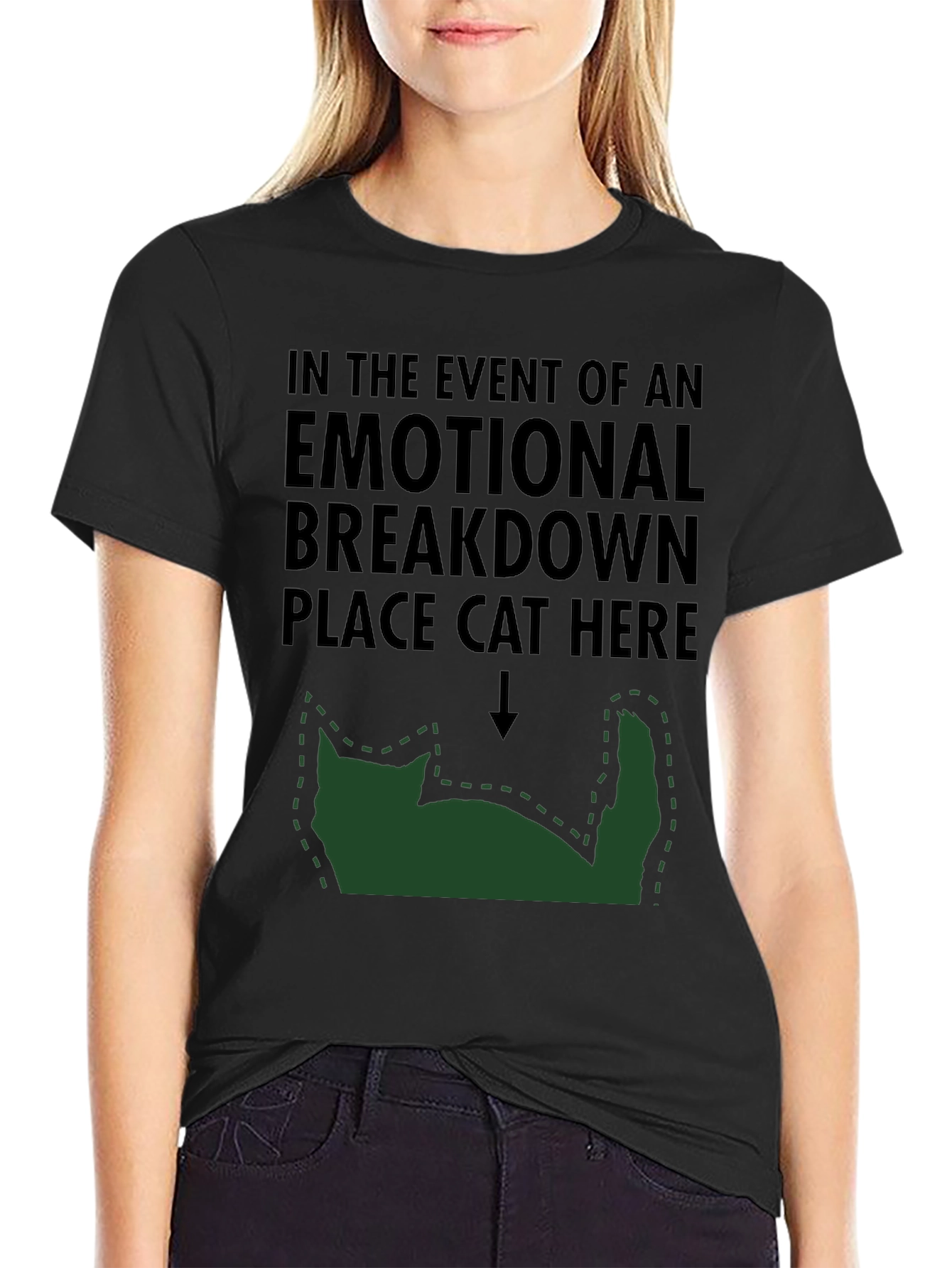 Emotional Breakdown Cat T-Shirt