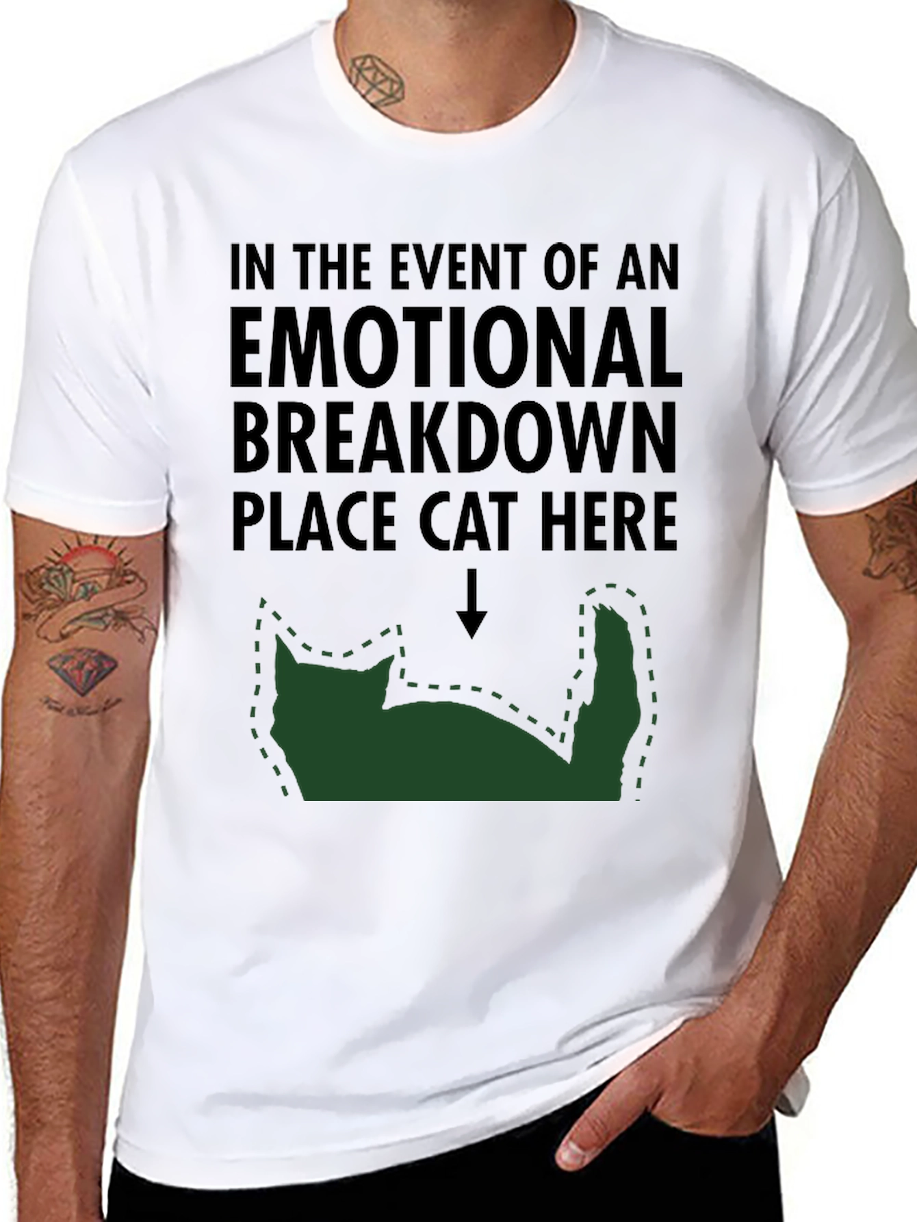 Emotional Breakdown Cat T-Shirt