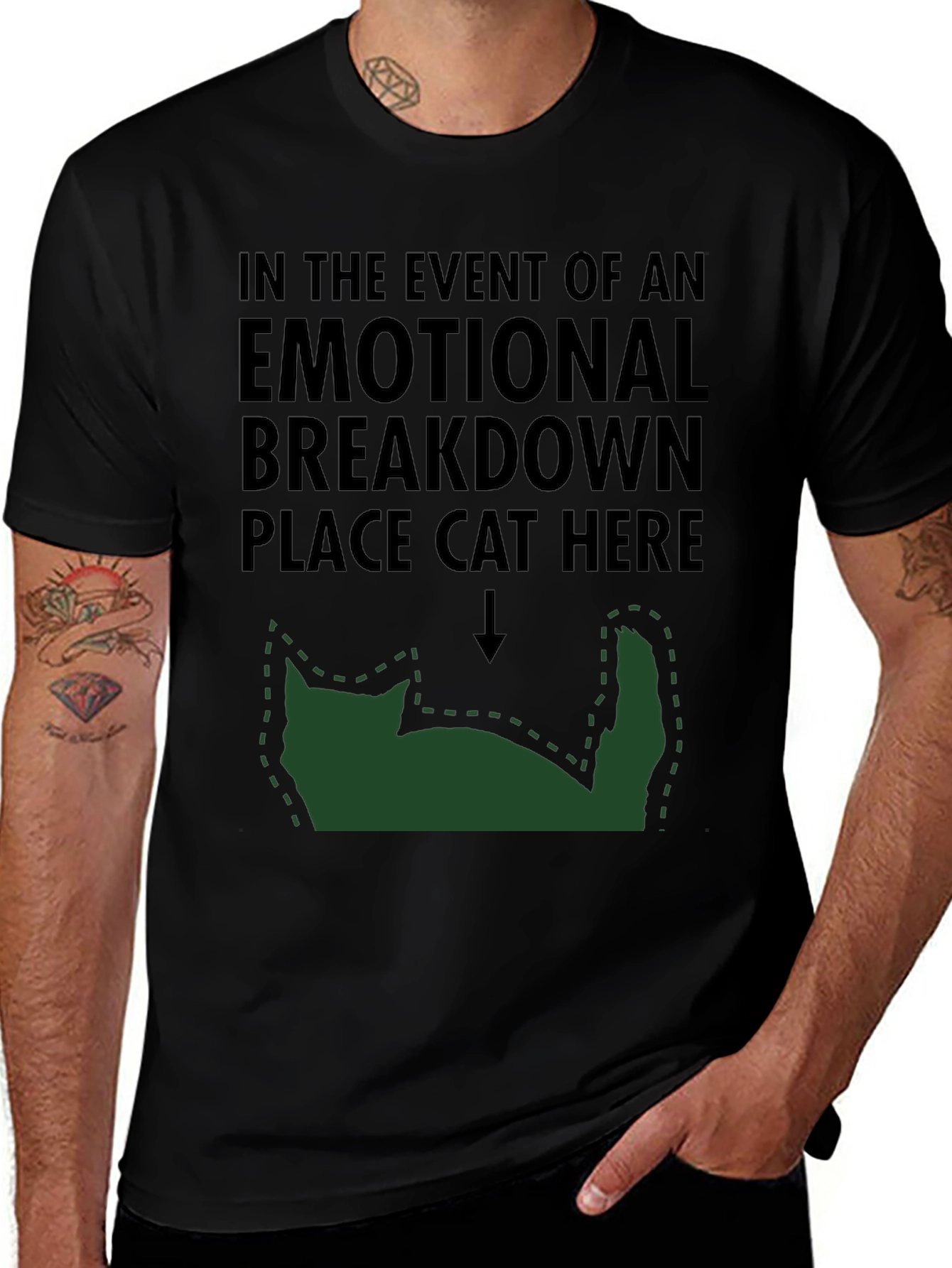 Emotional Breakdown Cat T-Shirt