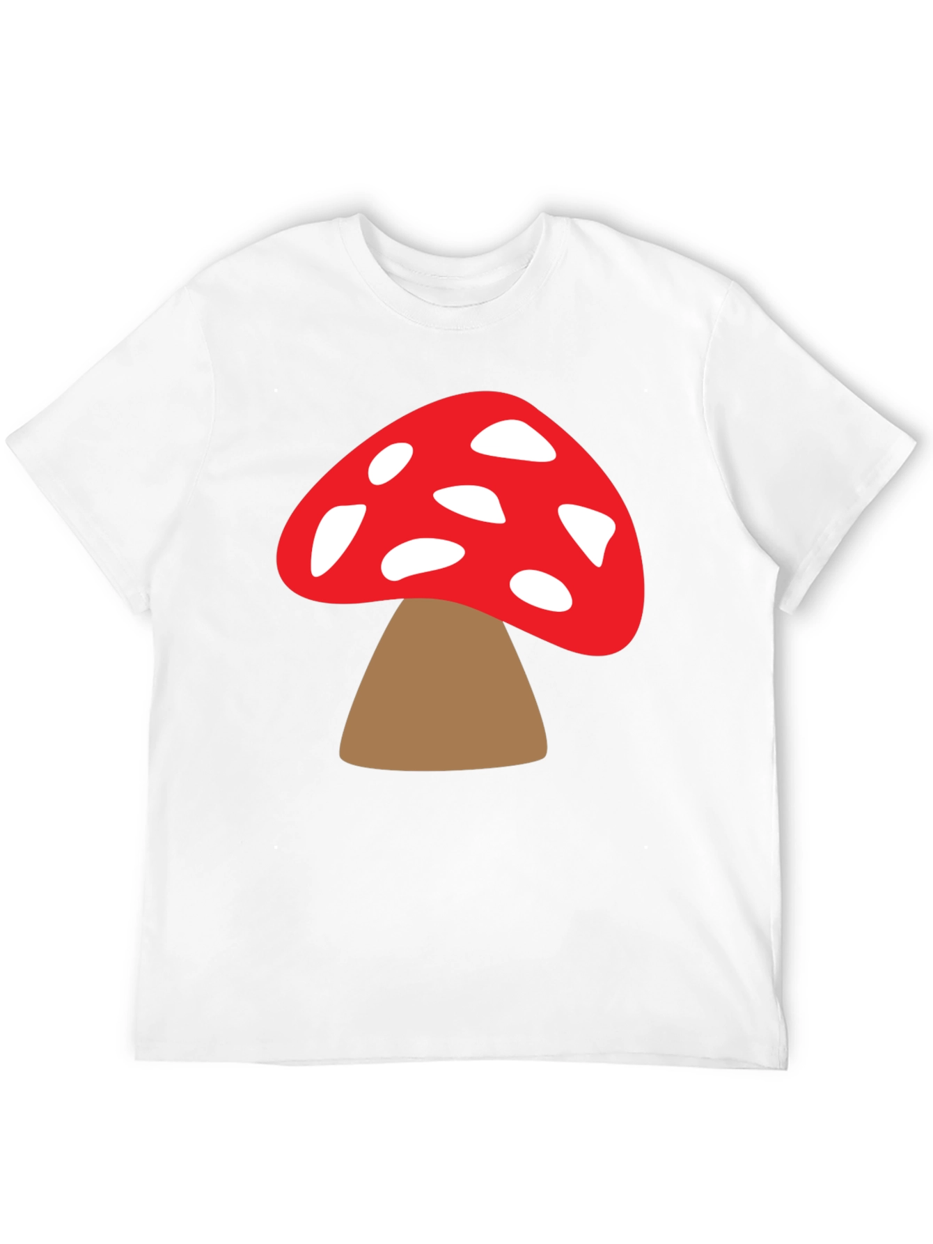 Mushroom Graphic Tee - Funky Black T-Shirt