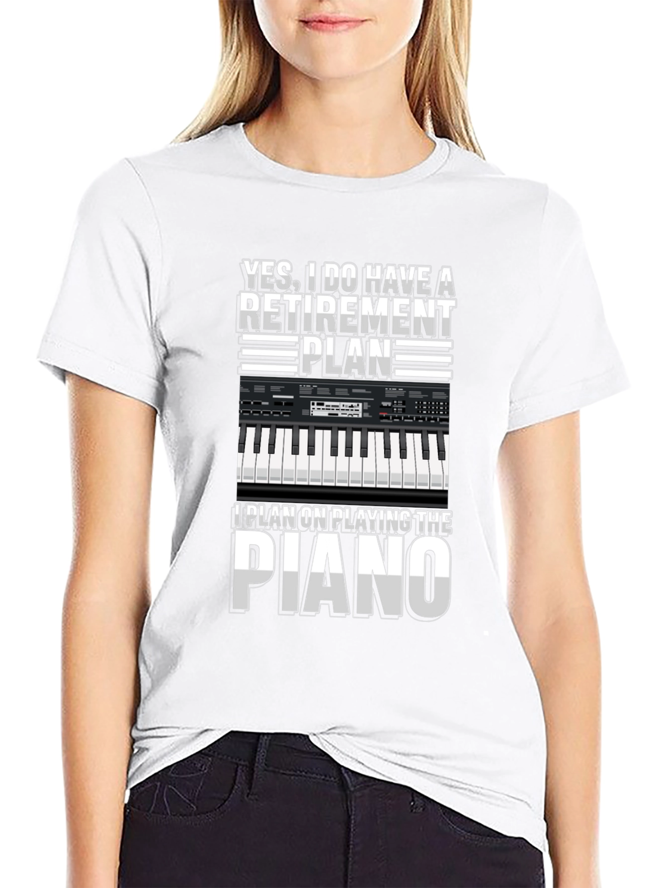 Retirement Plan Piano T-Shirt