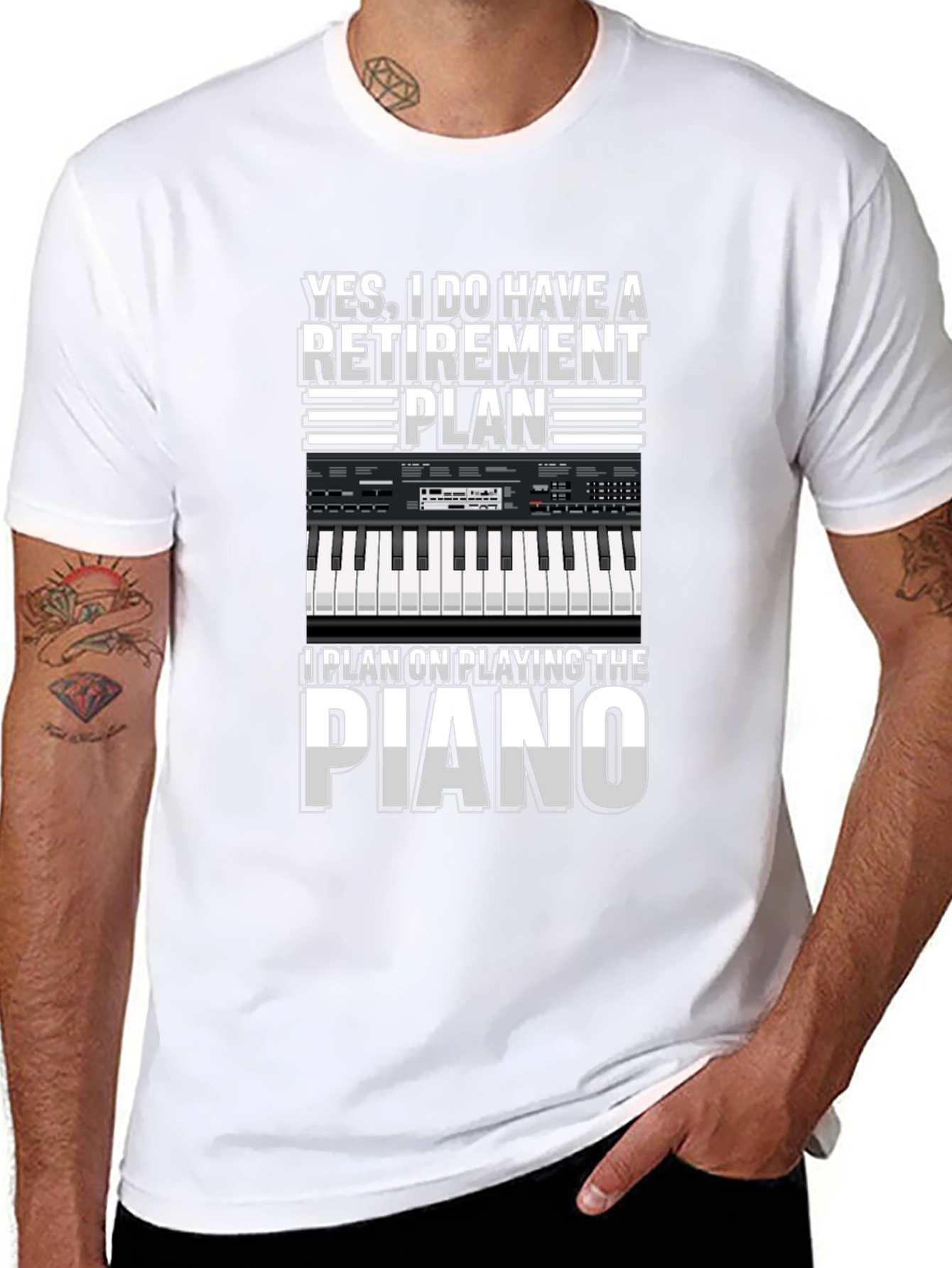 Retirement Plan Piano T-Shirt