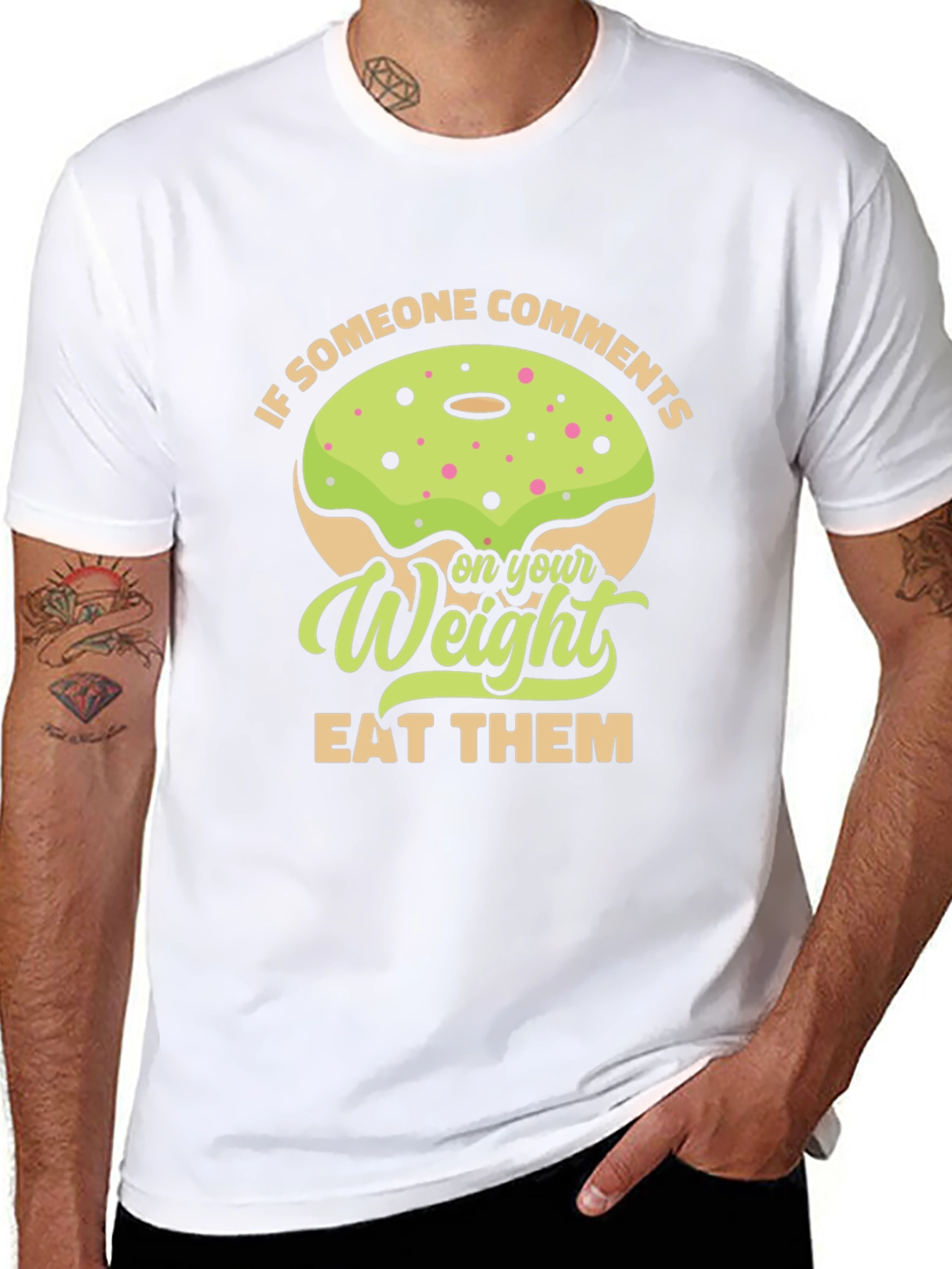 Humorous Eat Them Weight Donut T-Shirt