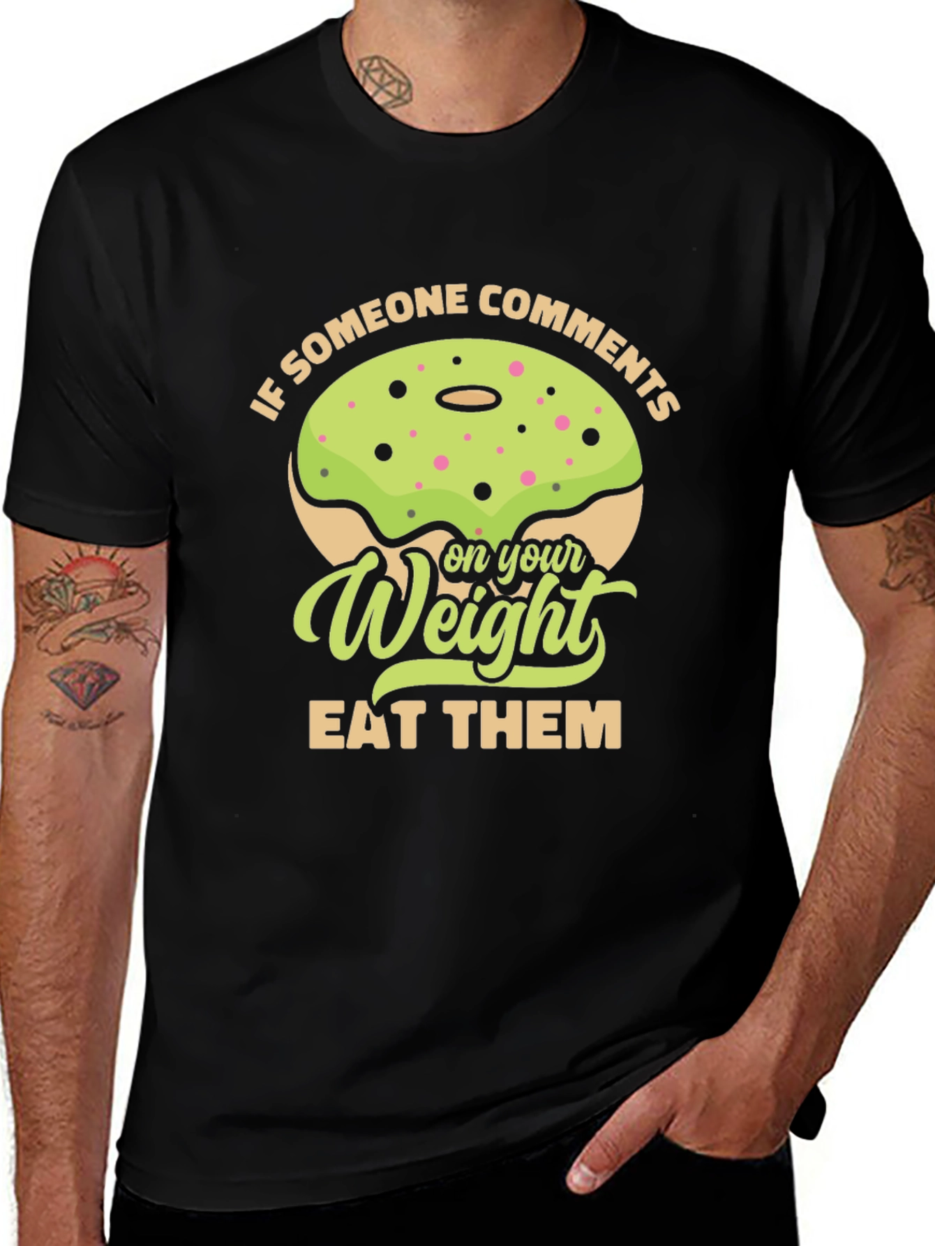 Humorous Eat Them Weight Donut T-Shirt
