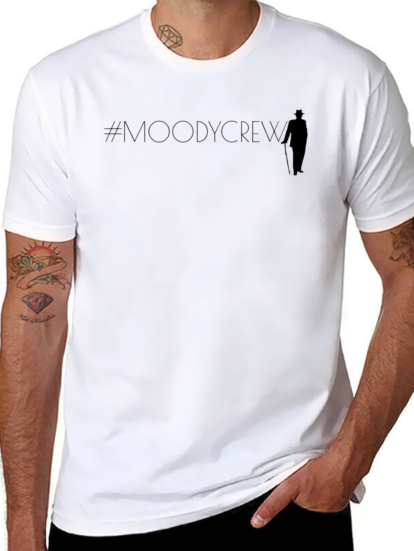 Moody Crew T-Shirt - Stylish Black Tee