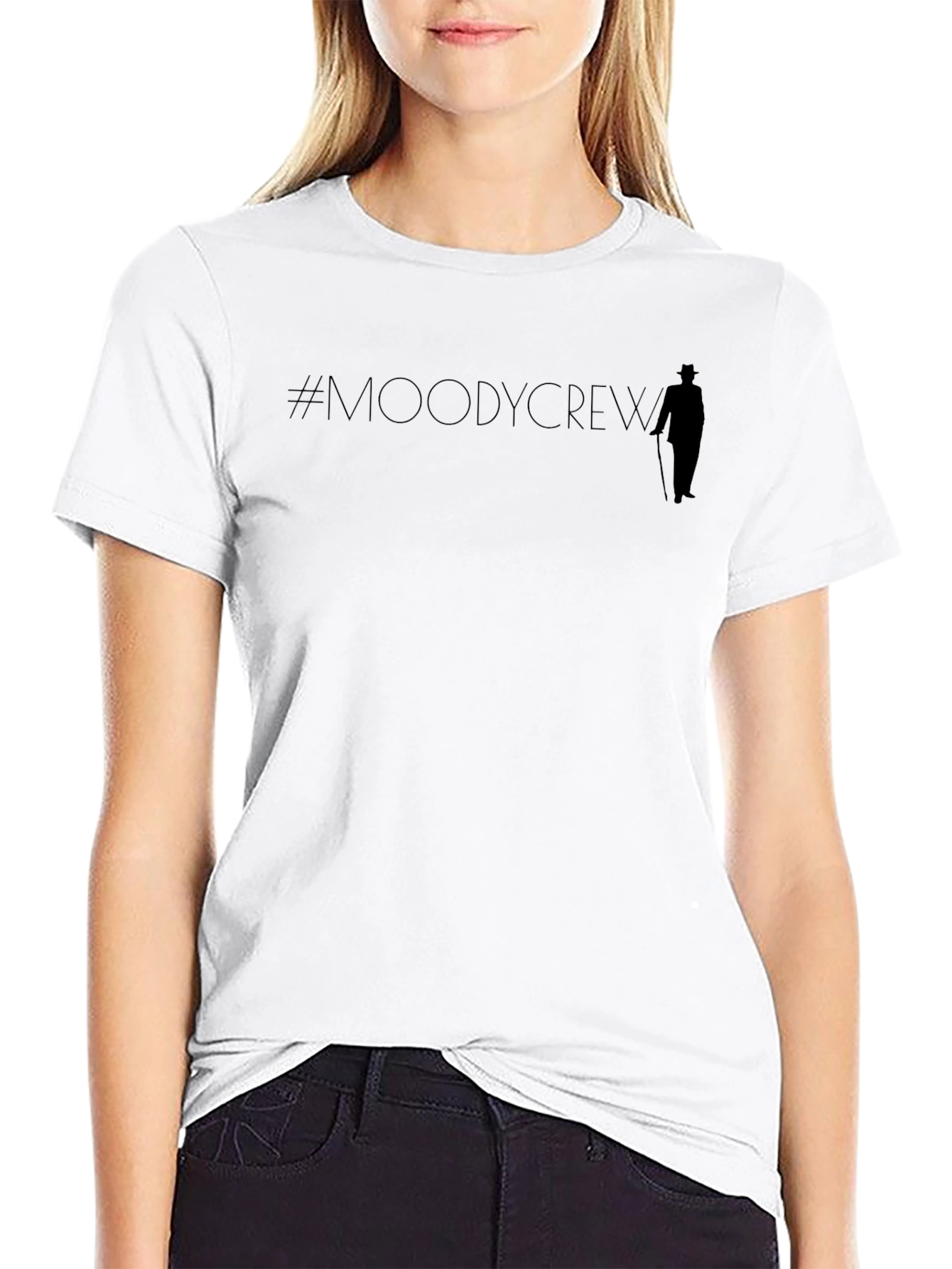 Moody Crew T-Shirt - Stylish Black Tee