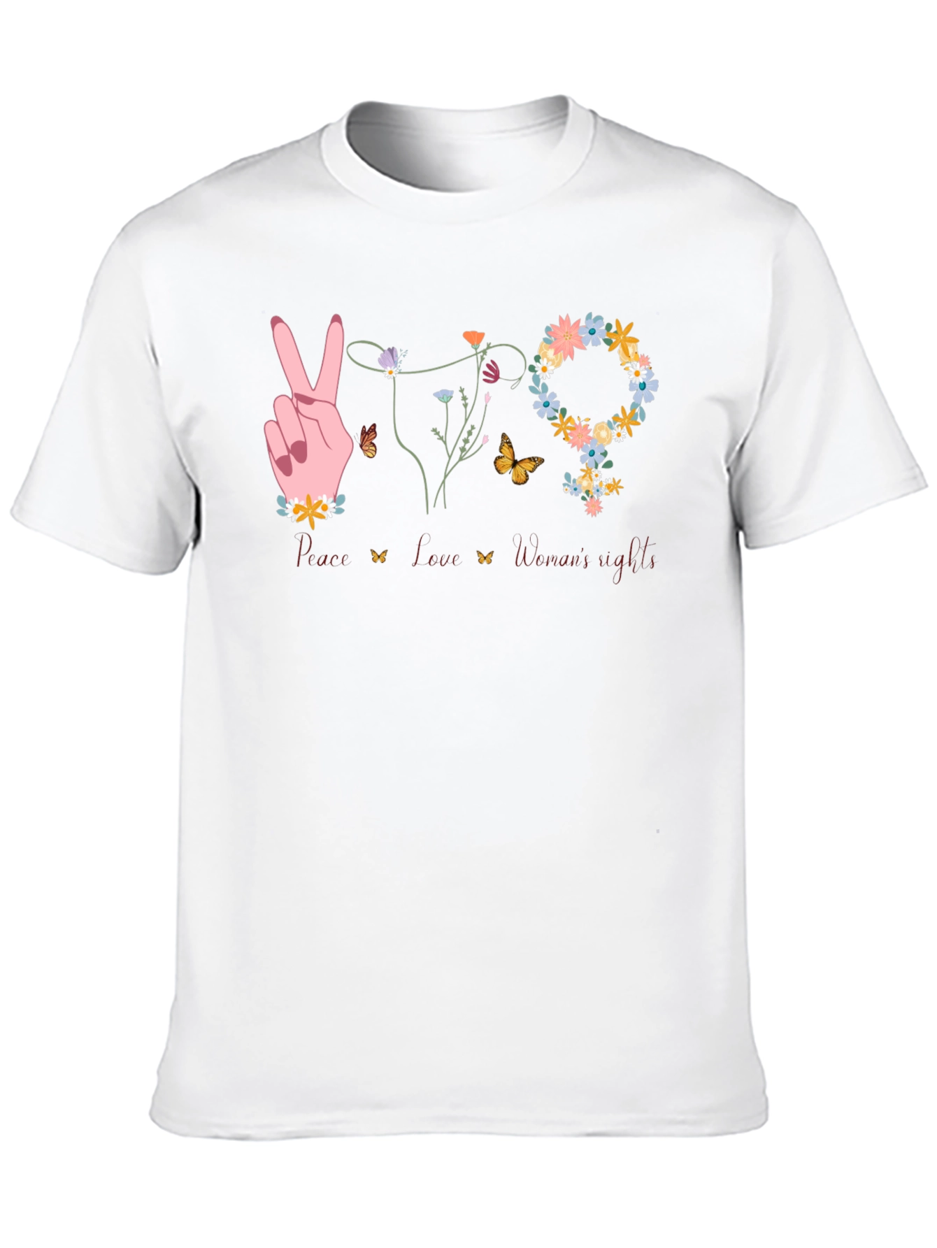 Peace Love Womens Rights T-Shirt