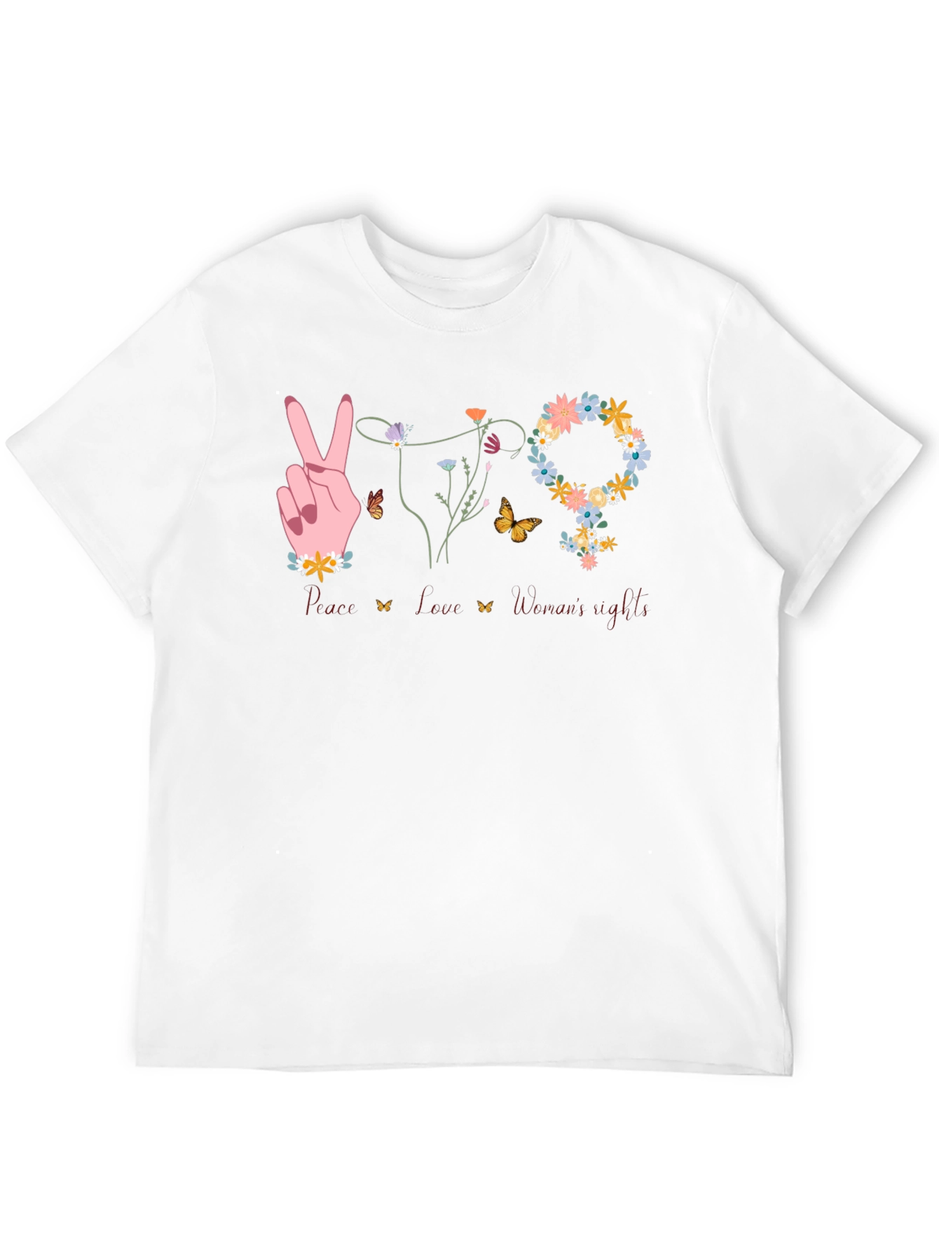 Peace Love Womens Rights T-Shirt