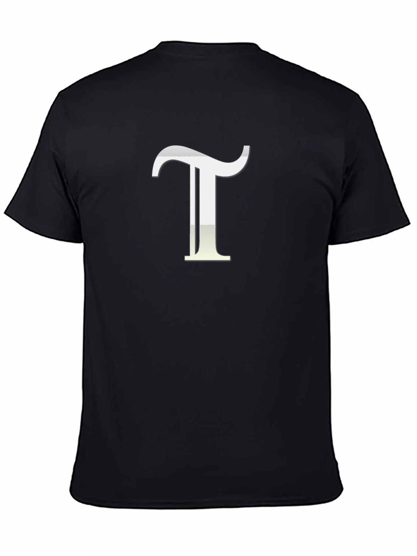 Initial T Graphic Tee - Black Cotton Comfort