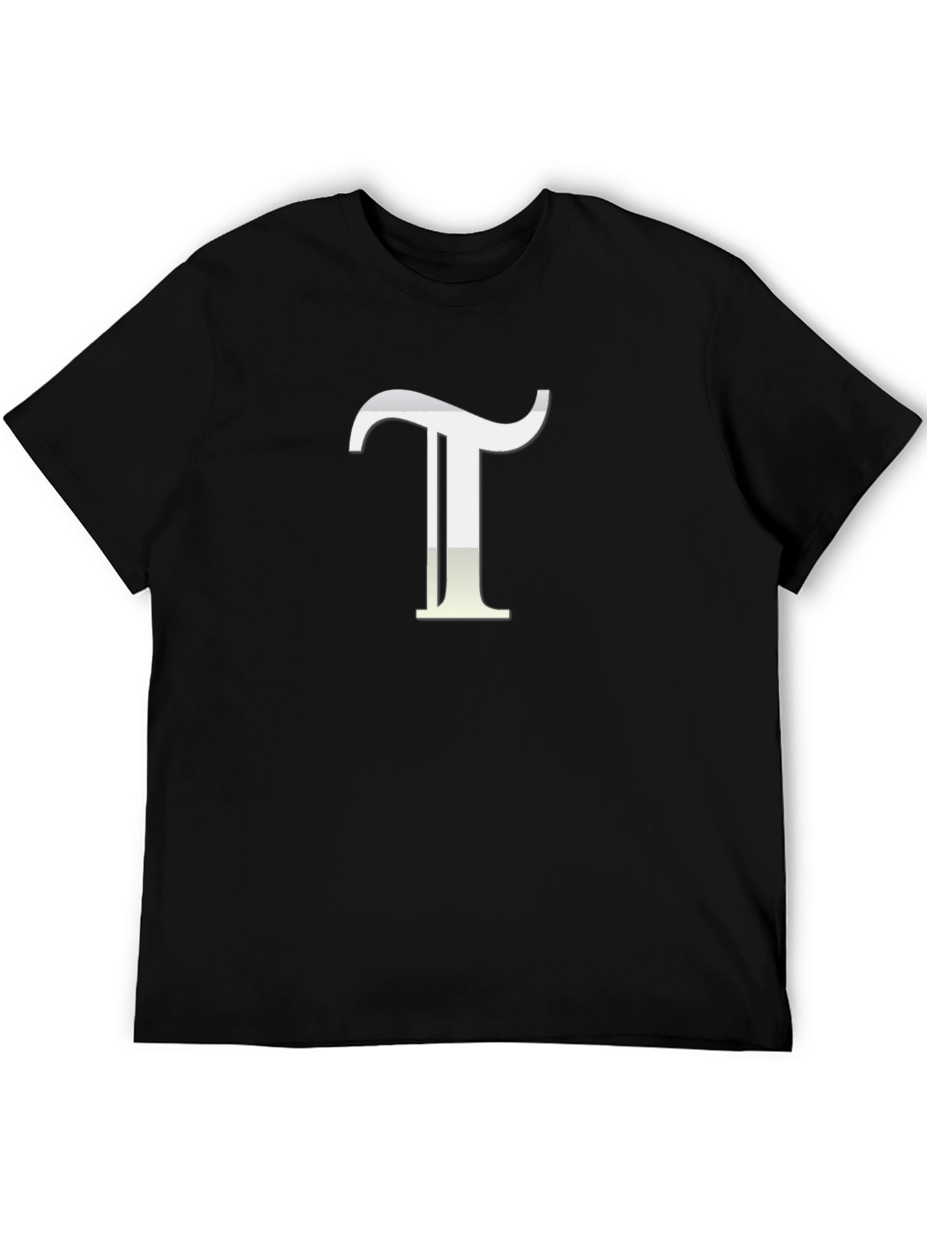 Initial T Graphic Tee - Black Cotton Comfort