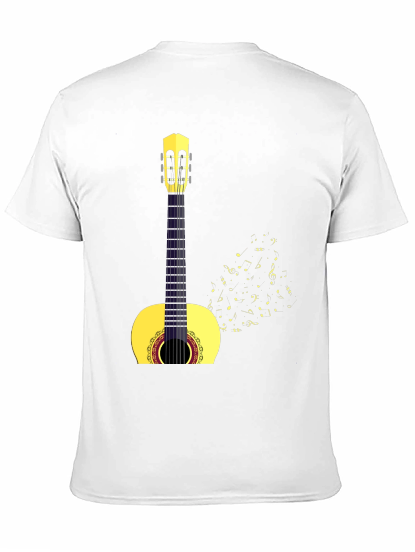 Guitar Music Graphic T-Shirt - Black