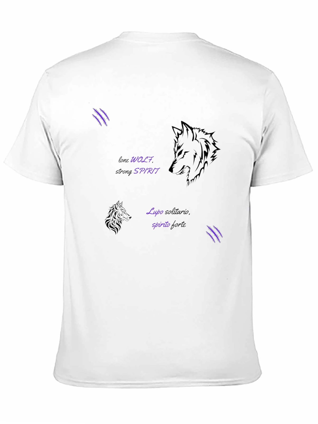 Lone Wolf Spirit Graphic Tee - Black