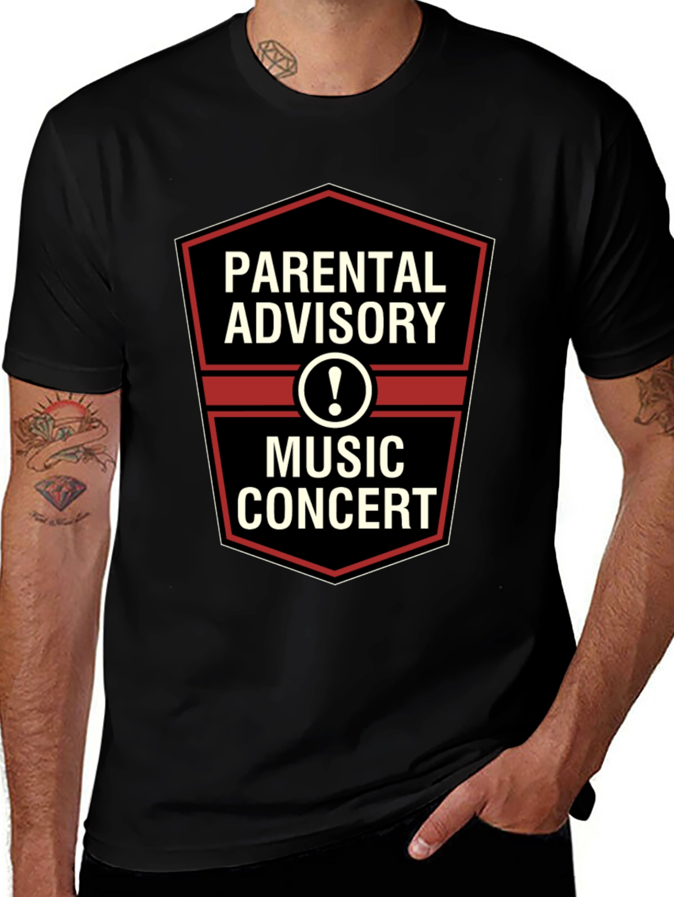 Parental Advisory Music Concert Graphic Tee
