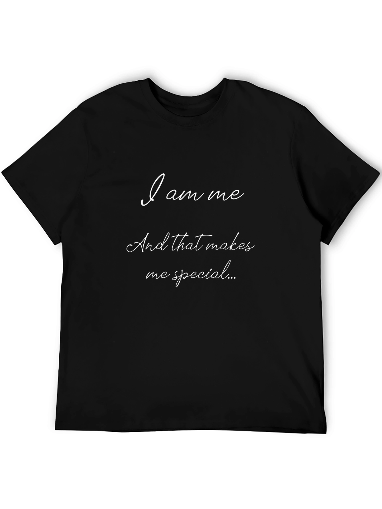 Inspirational I am me Black T-Shirt