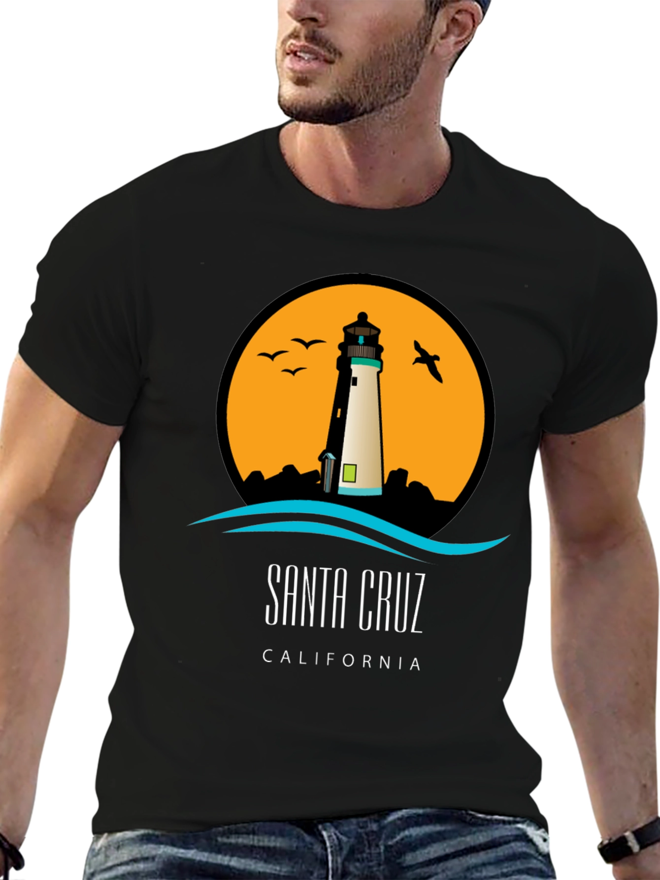Santa Cruz Lighthouse Graphic Tee