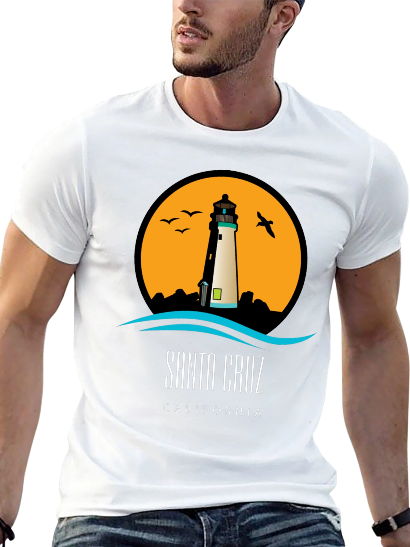 Santa Cruz Lighthouse Graphic Tee