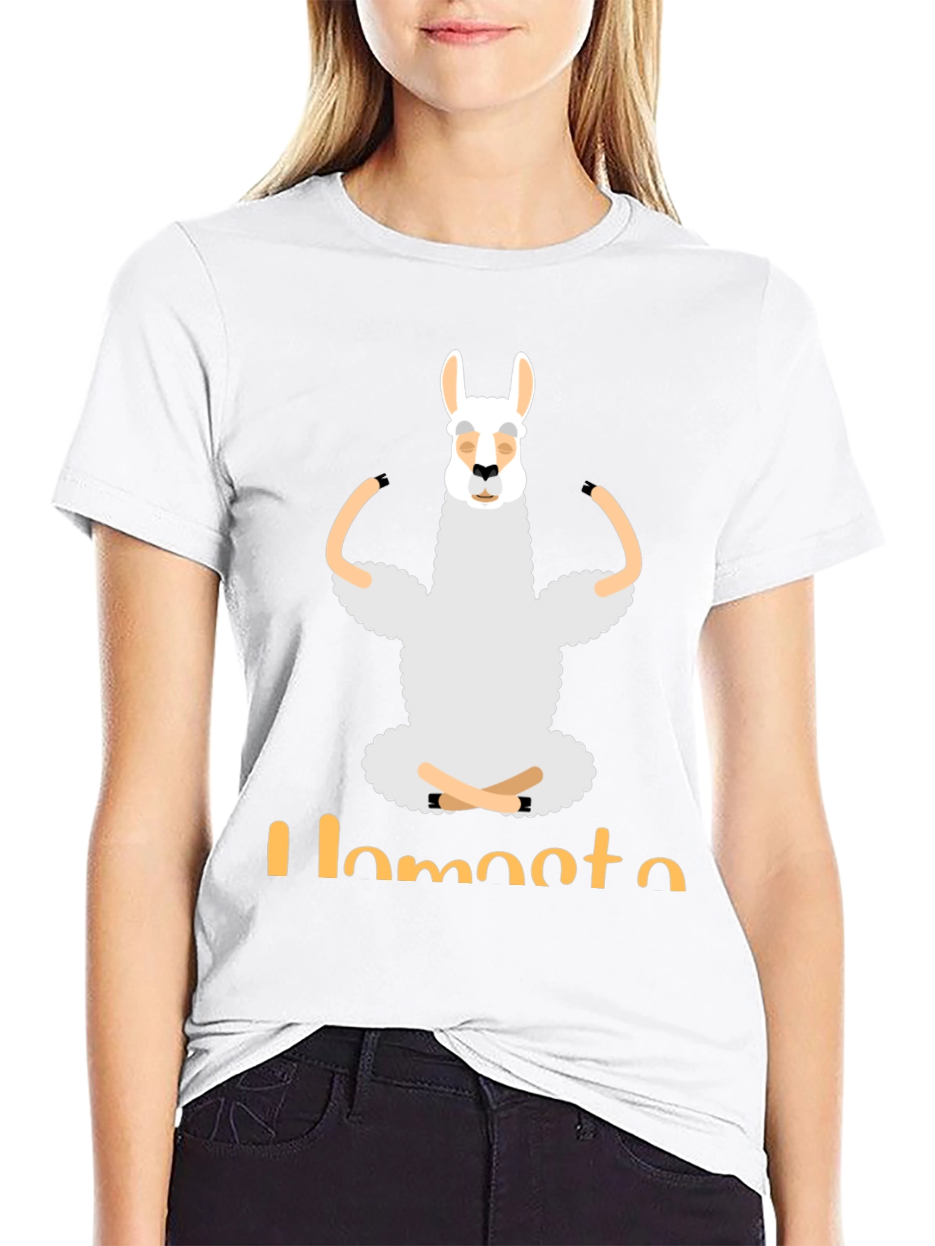 Llamaste Yoga T-Shirt - Funny Llama Meditating Tee
