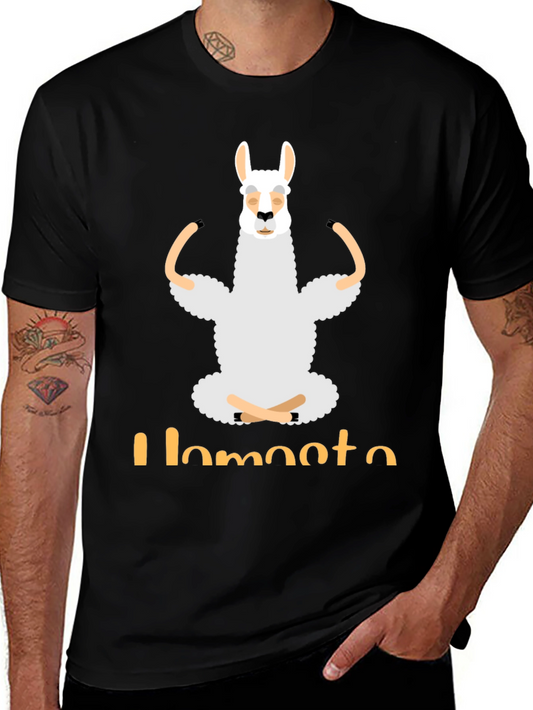 Llamaste Yoga T-Shirt - Funny Llama Meditating Tee