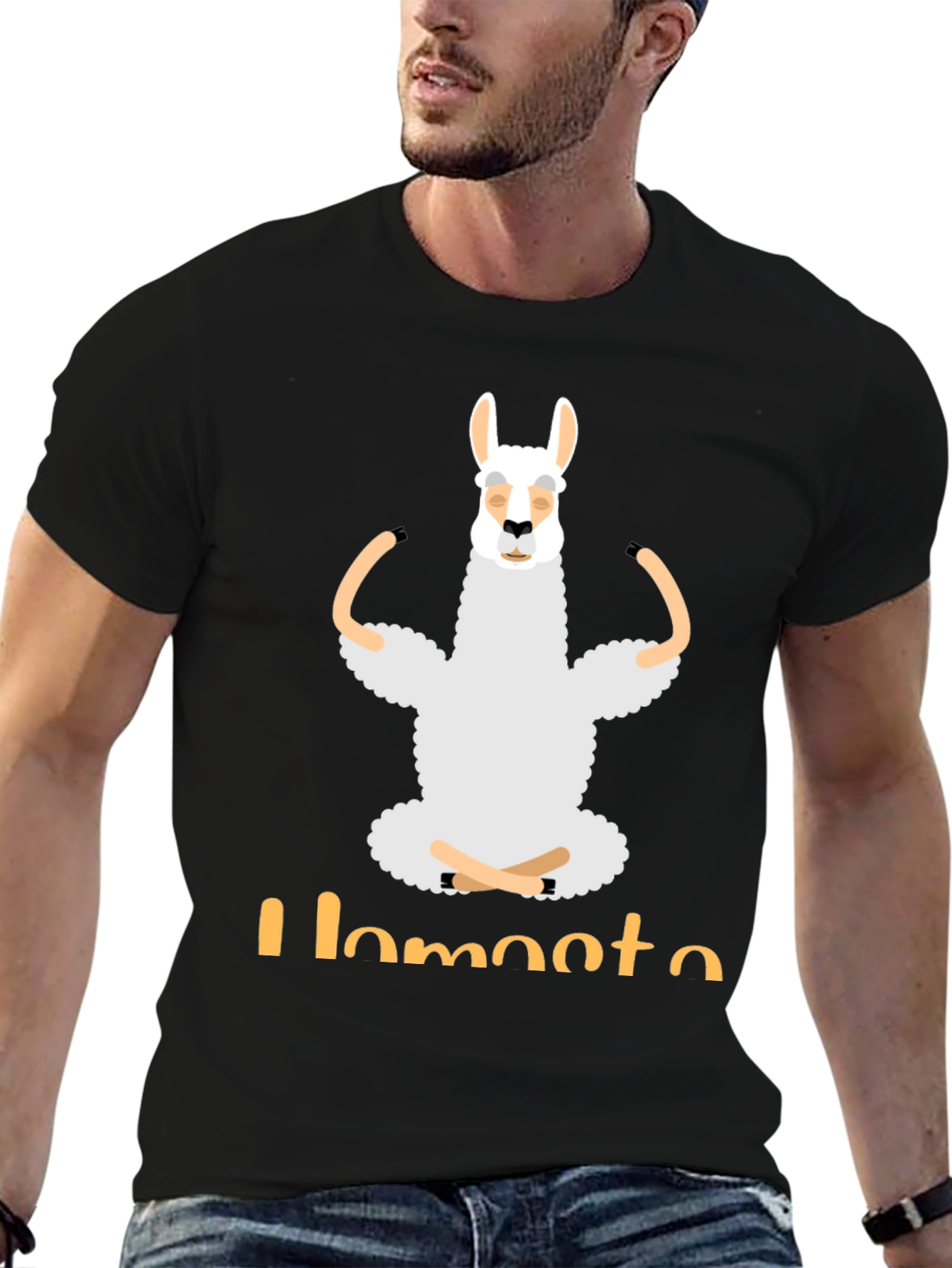 Llamaste Yoga T-Shirt - Funny Llama Meditating Tee