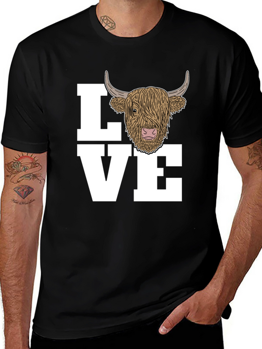 Love Highland Cow Graphic Tee