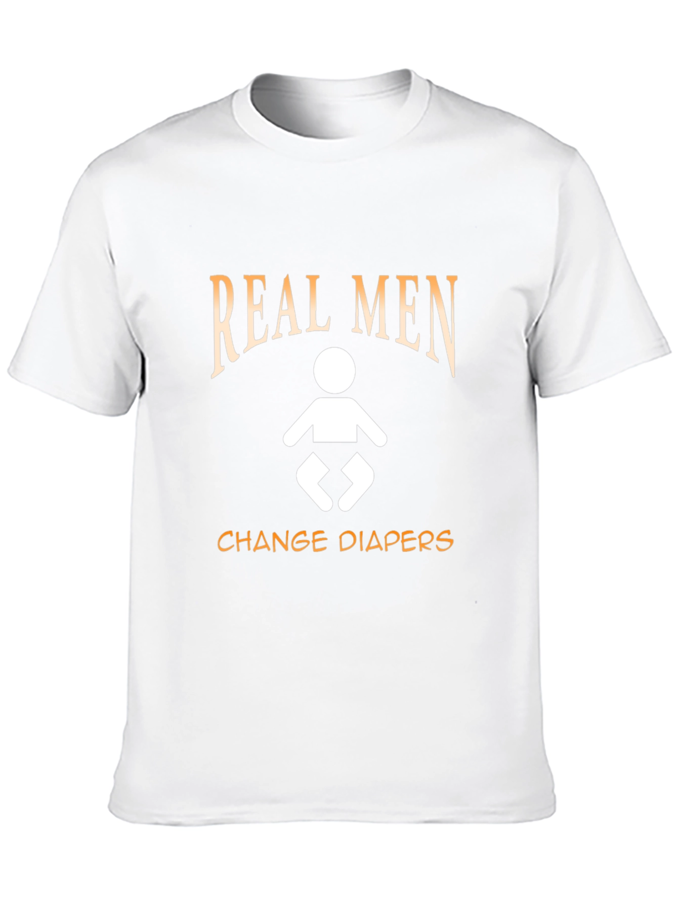 Real Men Change Diapers T-Shirt - Black Cotton Tee