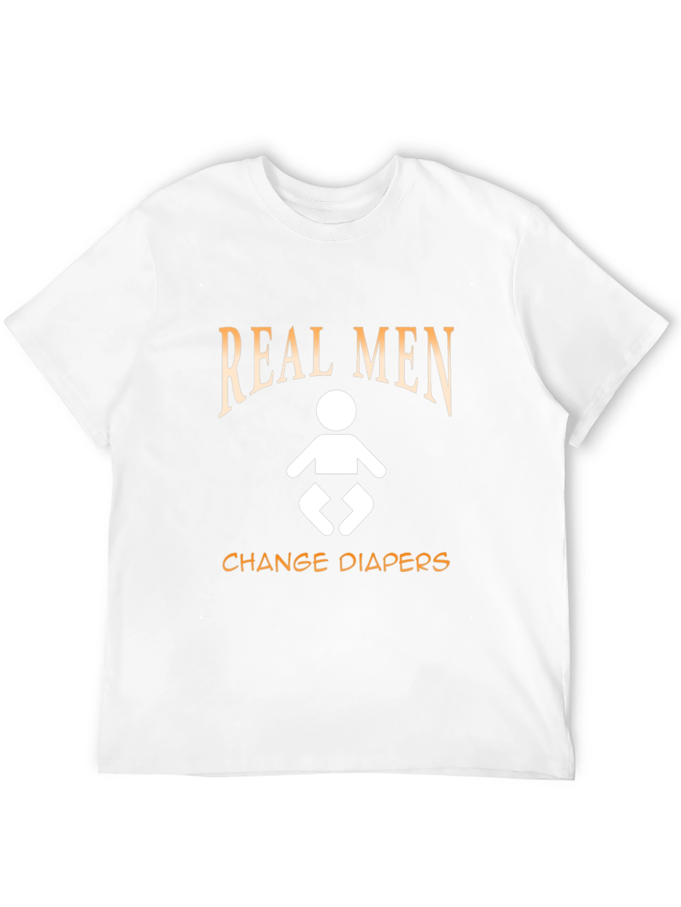 Real Men Change Diapers T-Shirt - Black Cotton Tee