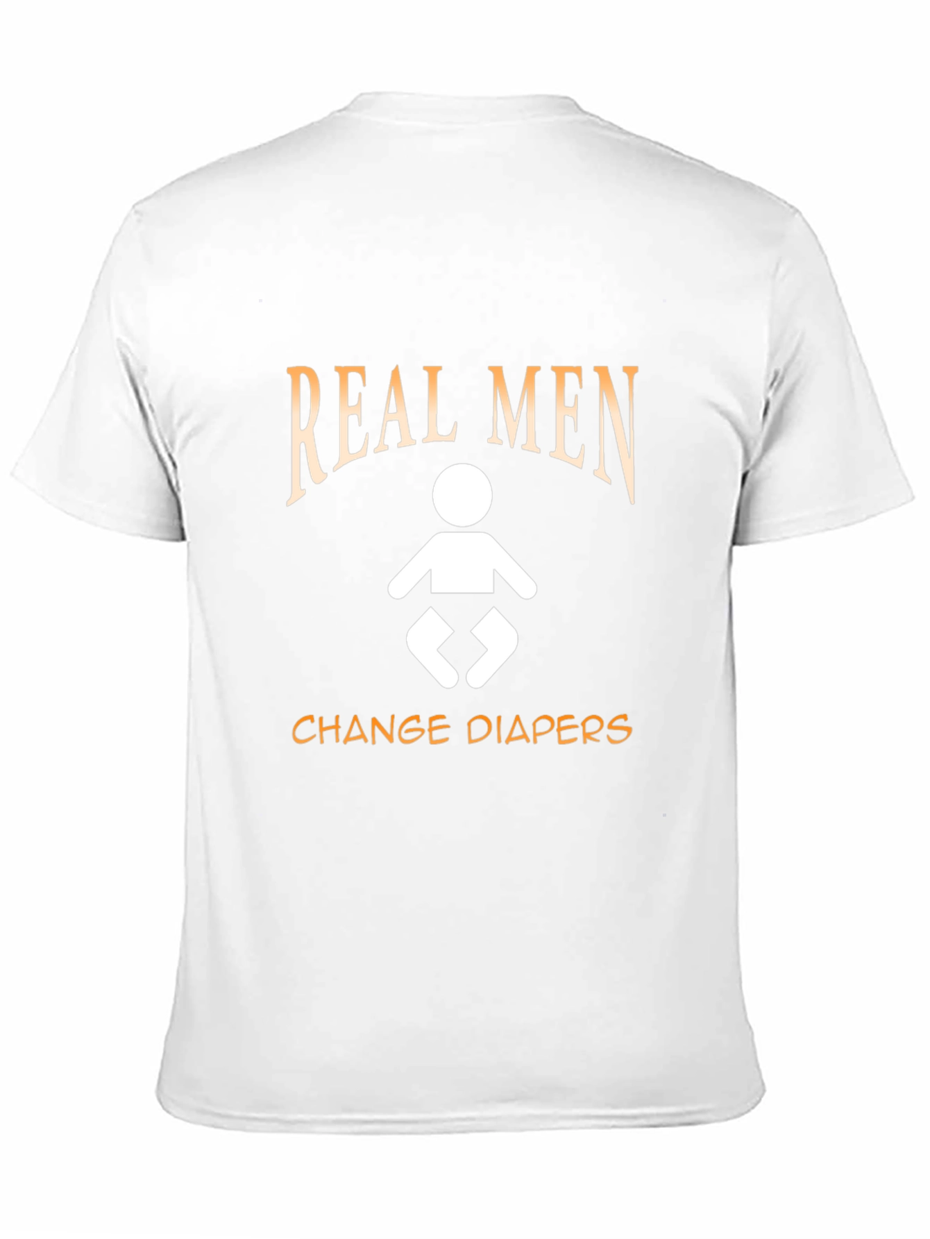 Real Men Change Diapers T-Shirt - Black Cotton Tee