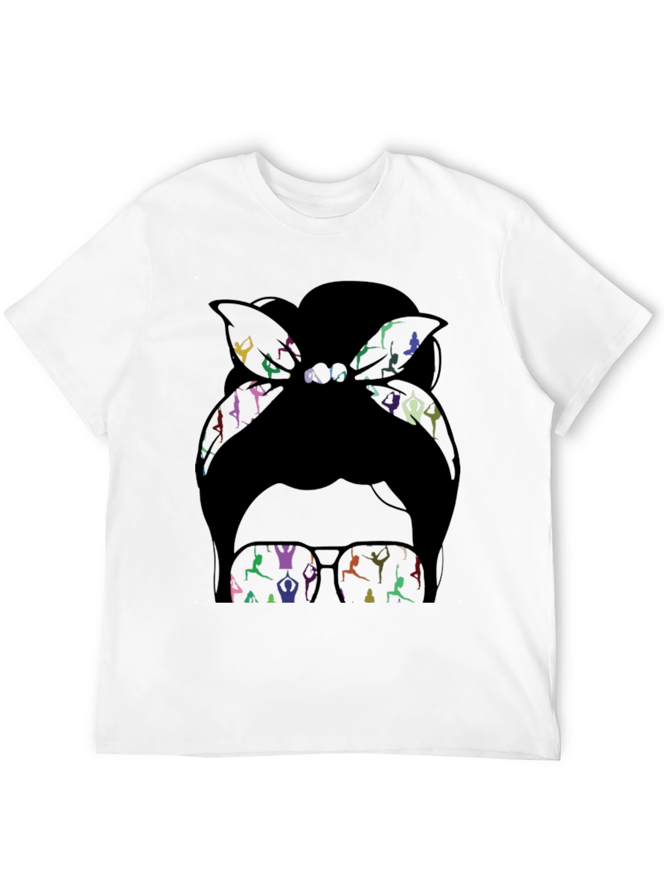 Yoga Mom Messy Bun Graphic Tee
