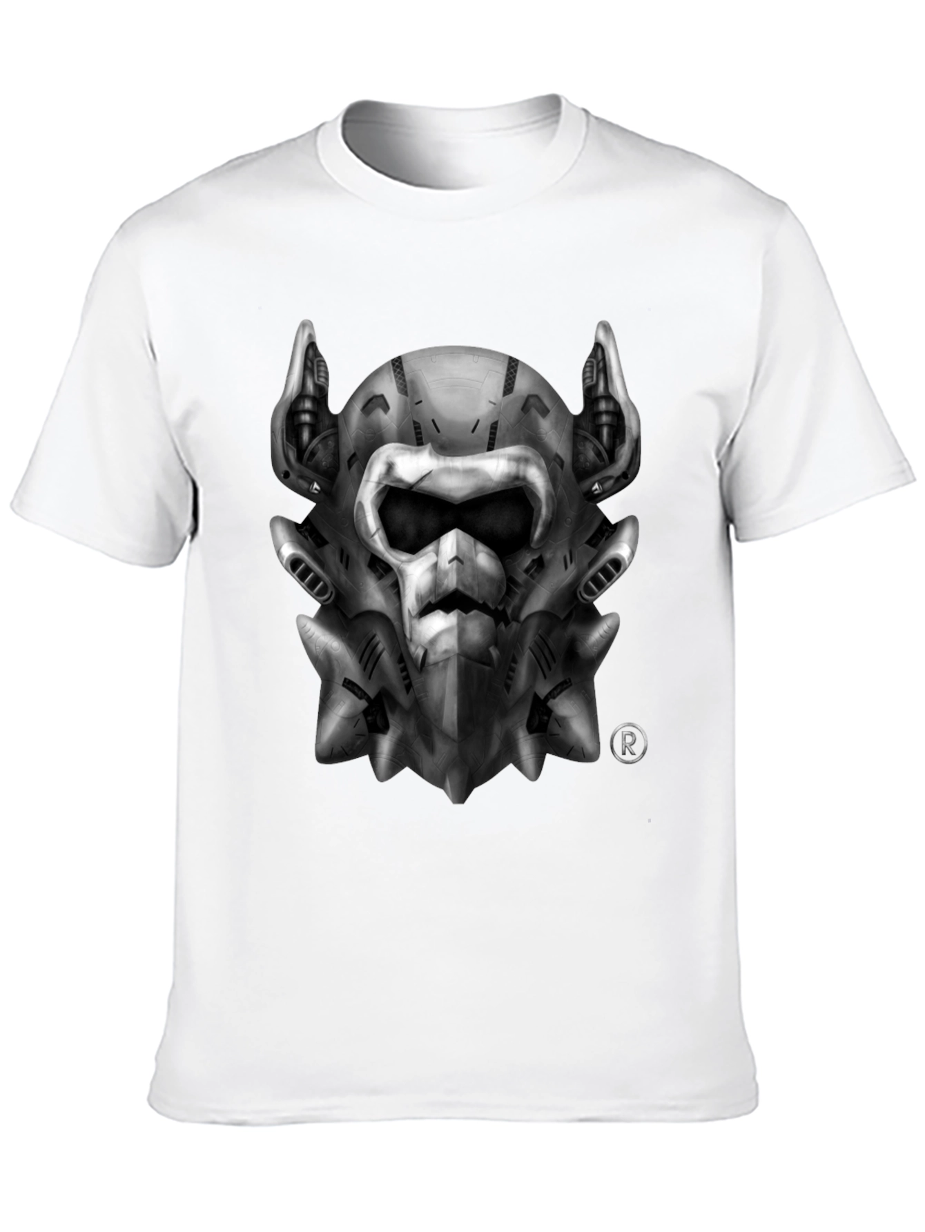 Tech Skull Graphic Black T-Shirt