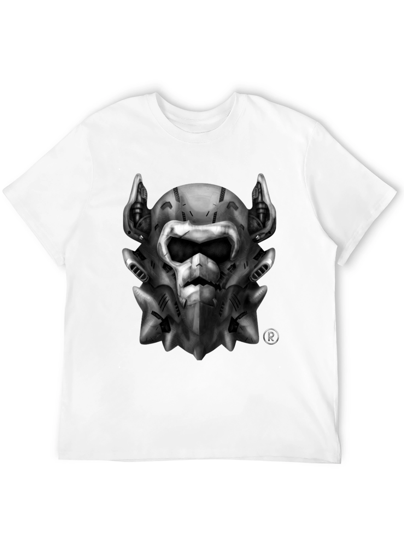 Tech Skull Graphic Black T-Shirt