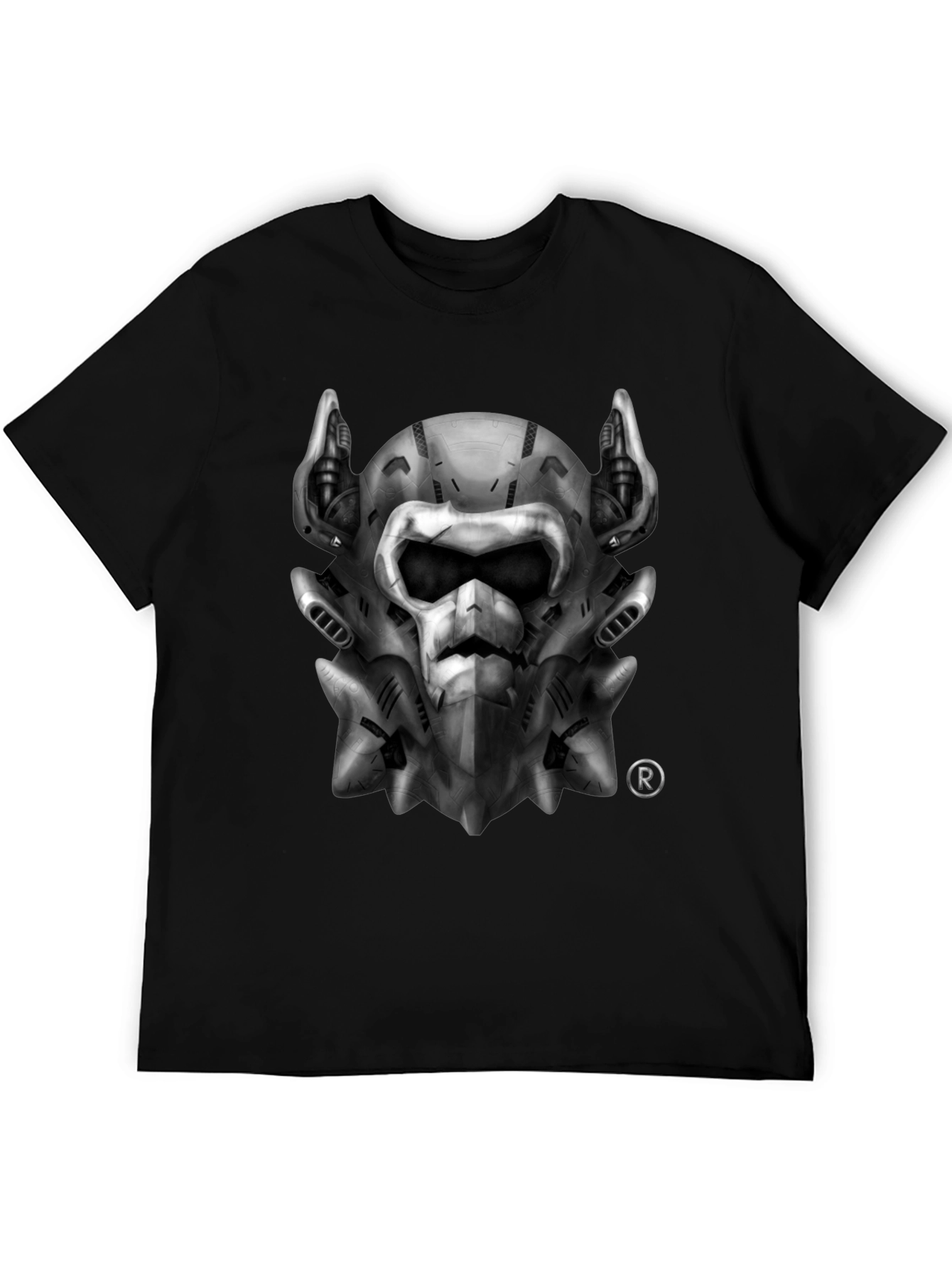 Tech Skull Graphic Black T-Shirt