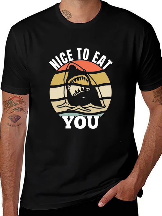 Nice to Eat You Shark Graphic Tee