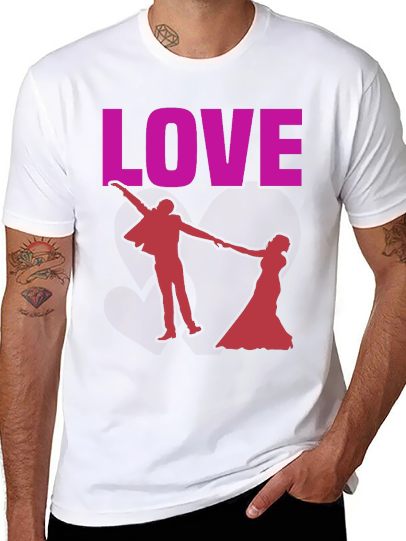 Love Dancing Couple Graphic Tee - Valentines Day Gift