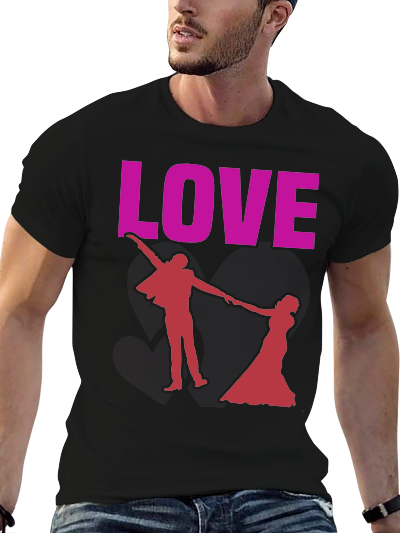 Love Dancing Couple Graphic Tee - Valentines Day Gift