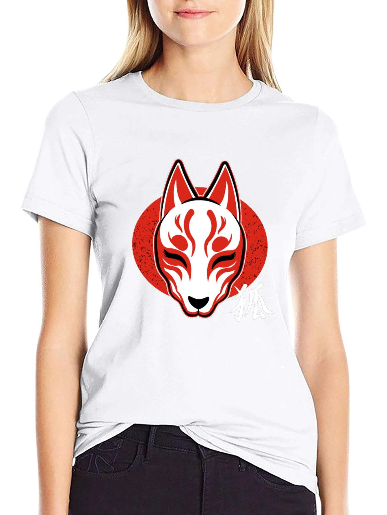 Fox Mask Graphic Tee - Mens Black T-Shirt